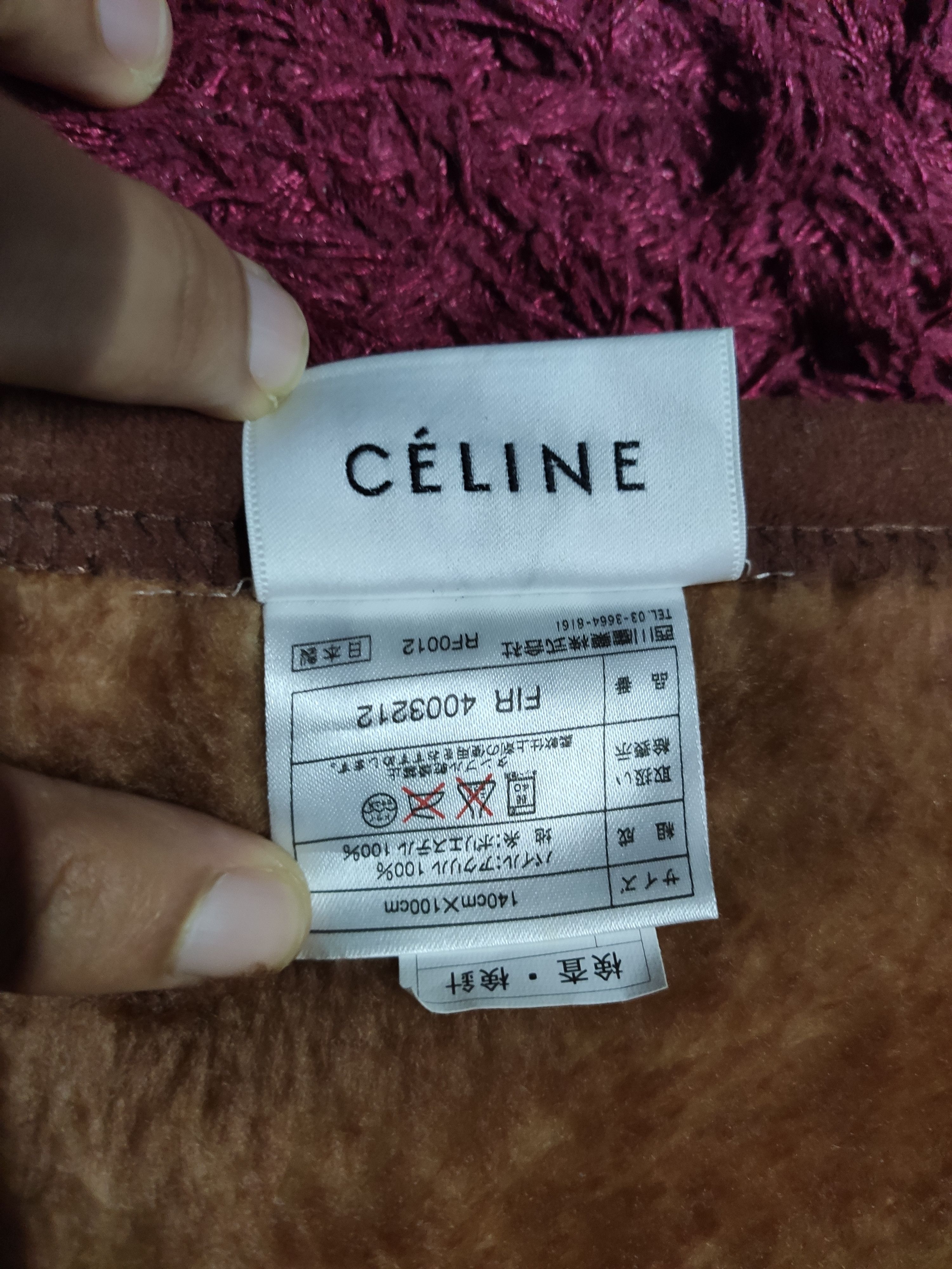 Celine Monogram Wool Cashmere Blanket Scarf Size ONE SIZE - 7 Thumbnail