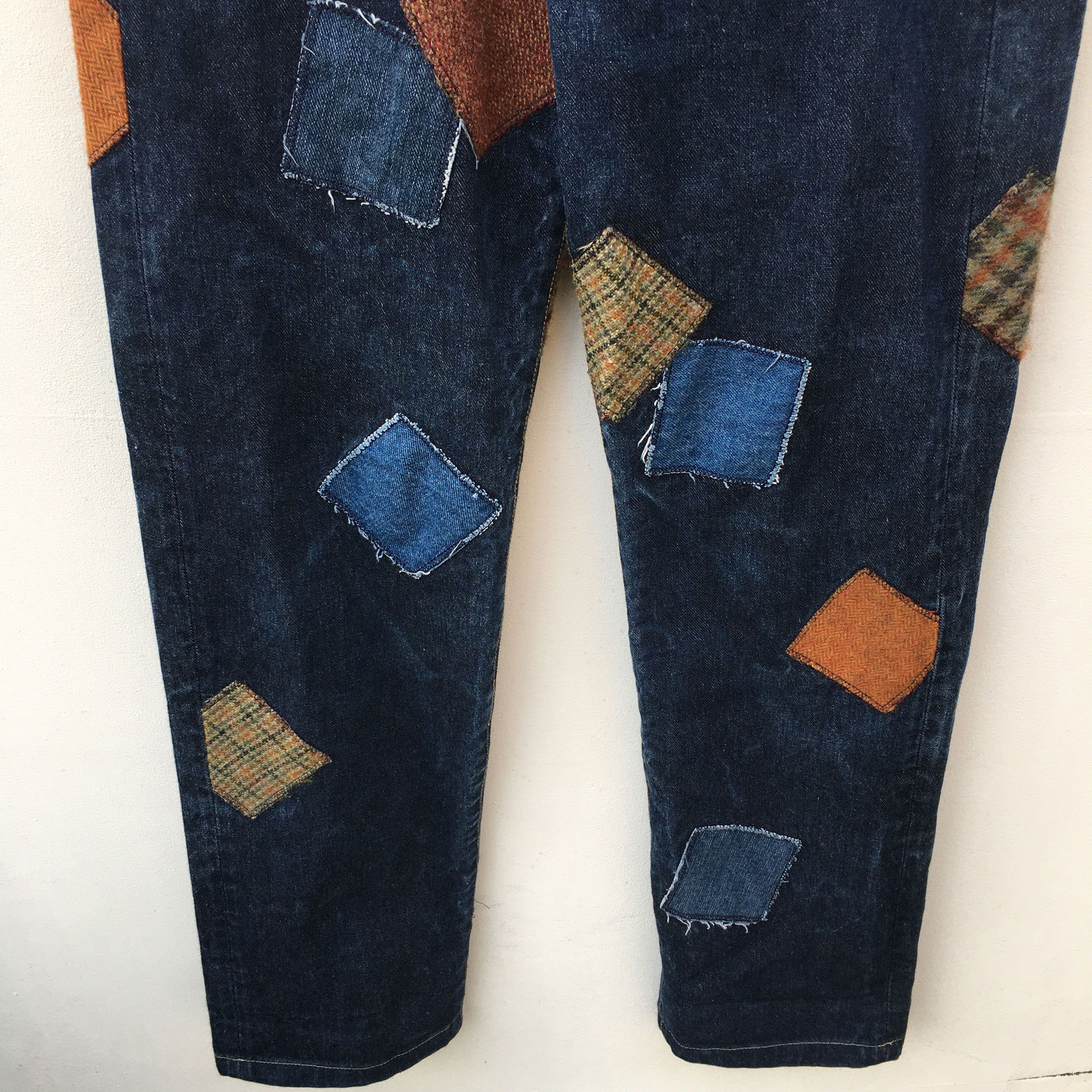 Japanese Brand Karl Helmut Collection Patchwork Patch Art Craft Size US 29 - 3 Thumbnail