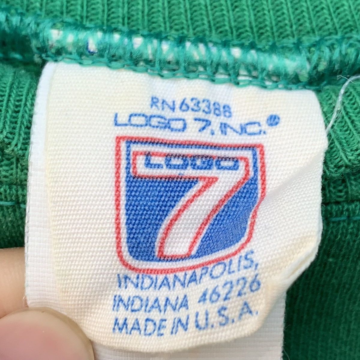 Logo 7 × Vintage Vintage 1990s LOGO 7 Slippery Rock University Crewneck Size L / US 10 / IT 46 - 9 Thumbnail