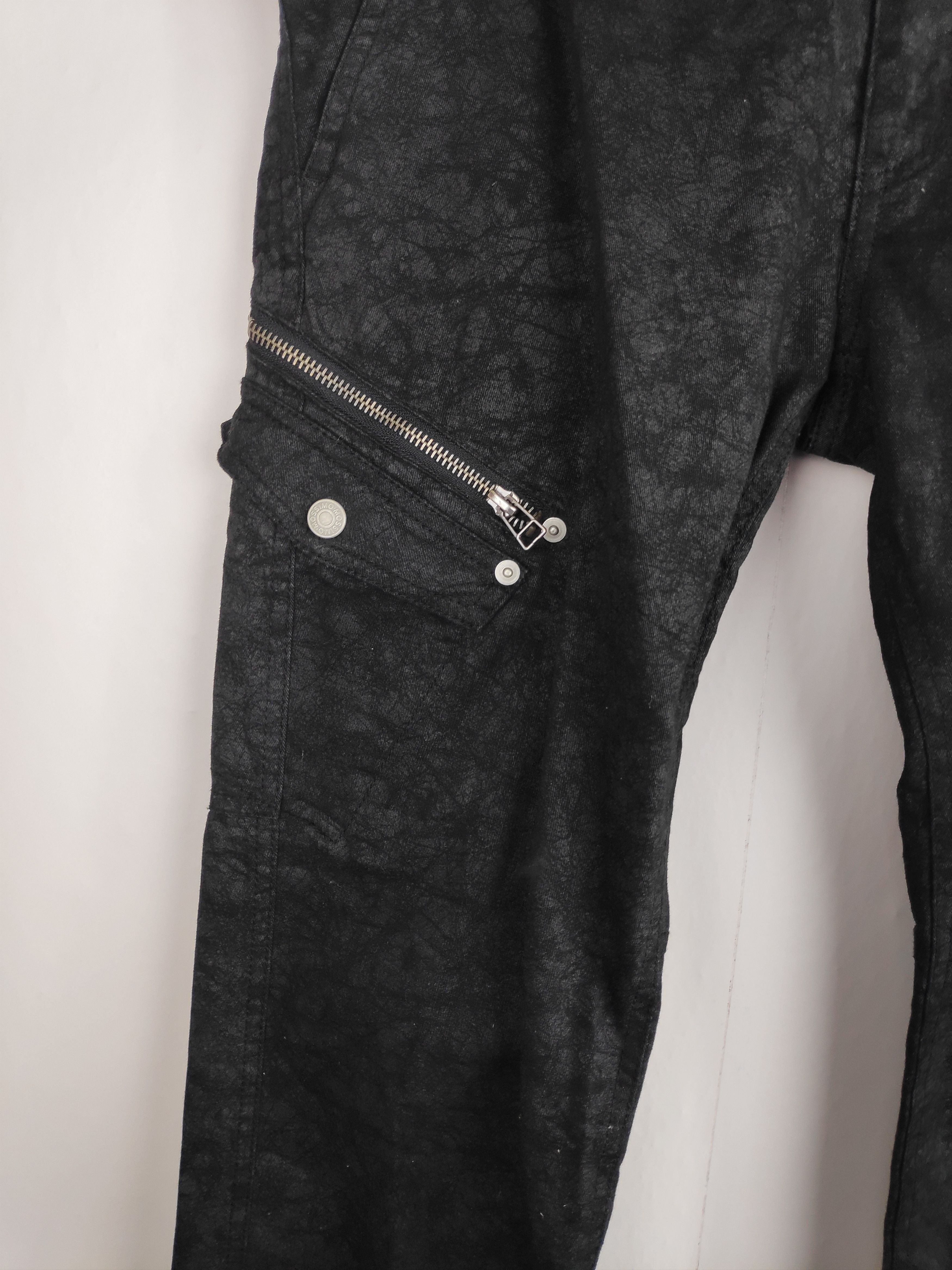 Designer × Japanese Brand Mossimo Jeans Zipper Punk Design Multi Pocket Black Cargo Size US 30 / EU 46 - 8 Thumbnail