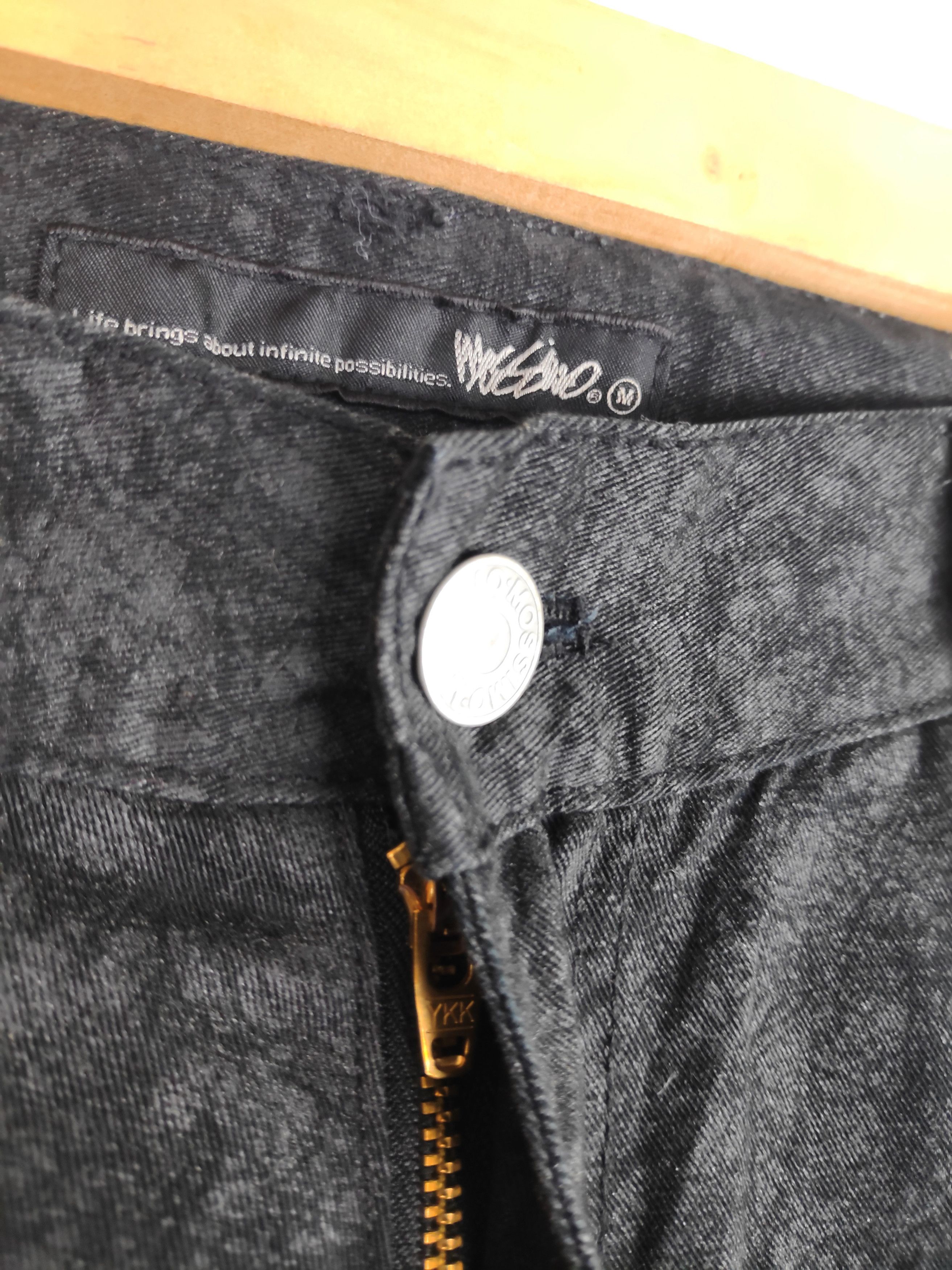 Designer × Japanese Brand Mossimo Jeans Zipper Punk Design Multi Pocket Black Cargo Size US 30 / EU 46 - 11 Thumbnail
