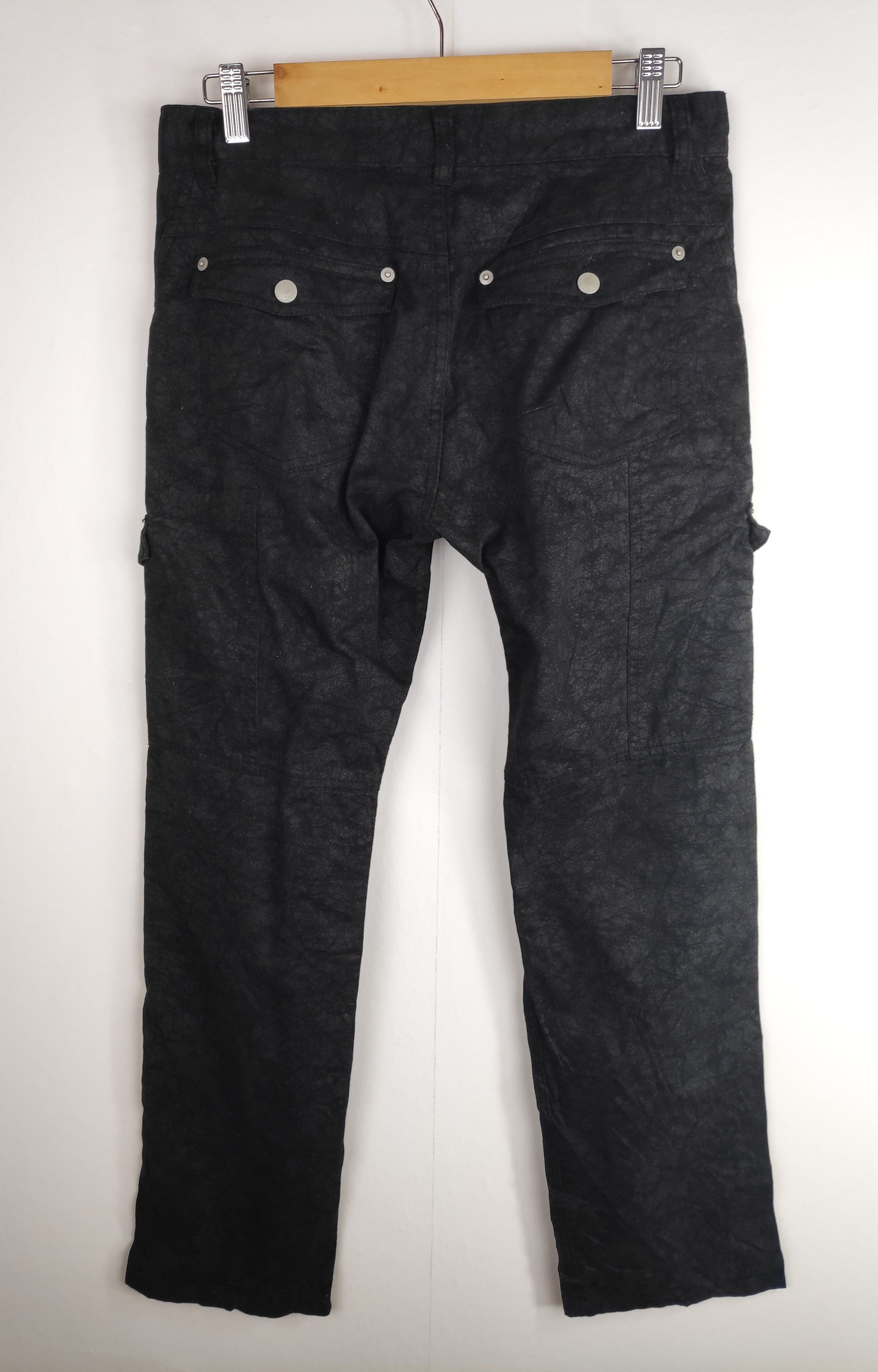 Designer × Japanese Brand Mossimo Jeans Zipper Punk Design Multi Pocket Black Cargo Size US 30 / EU 46 - 13 Thumbnail