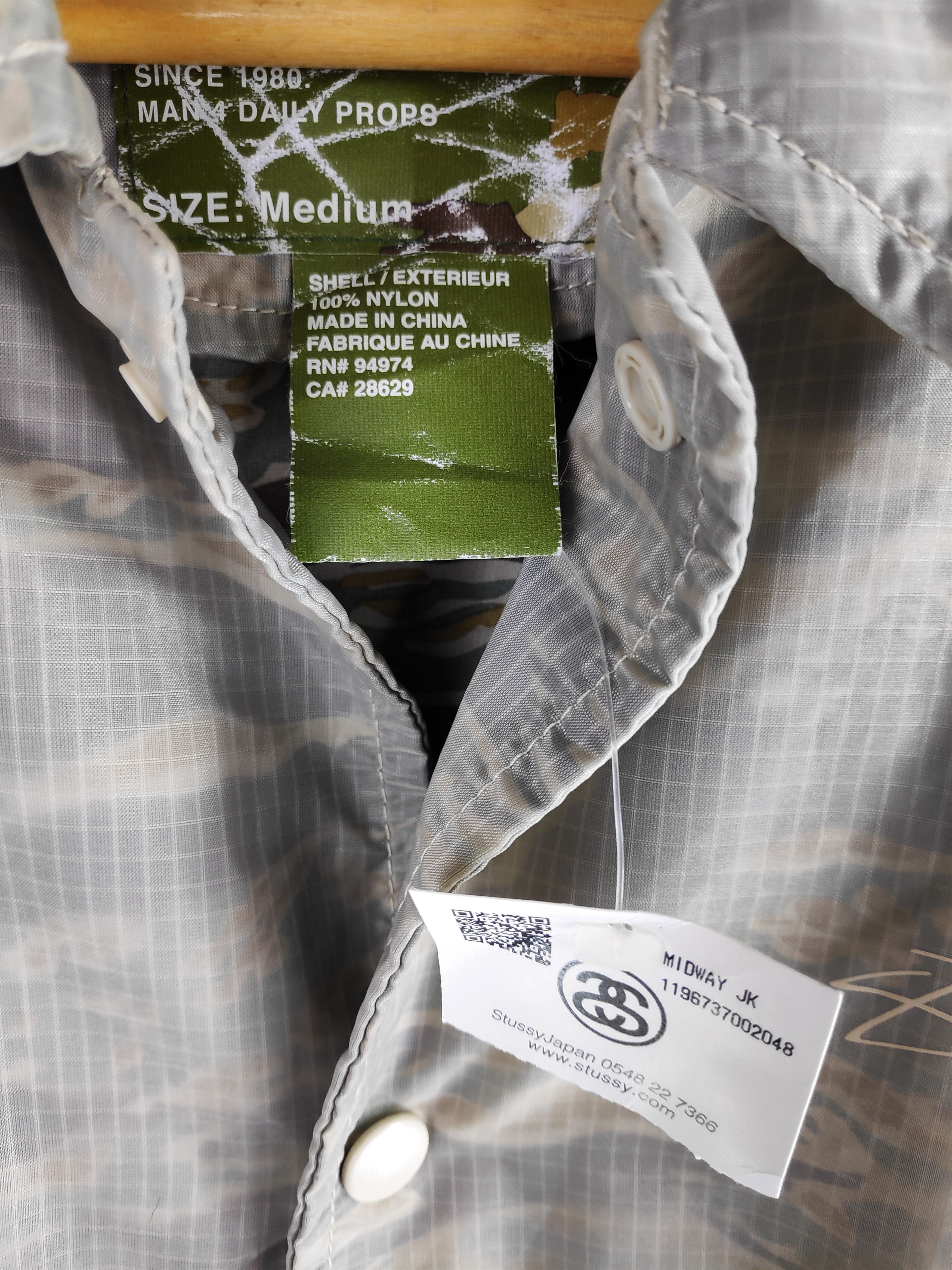 Stussy Stussy Coach Stussy Tiger Stripes jacket Snap Button USA Size US M / EU 48-50 / 2 - 6 Thumbnail