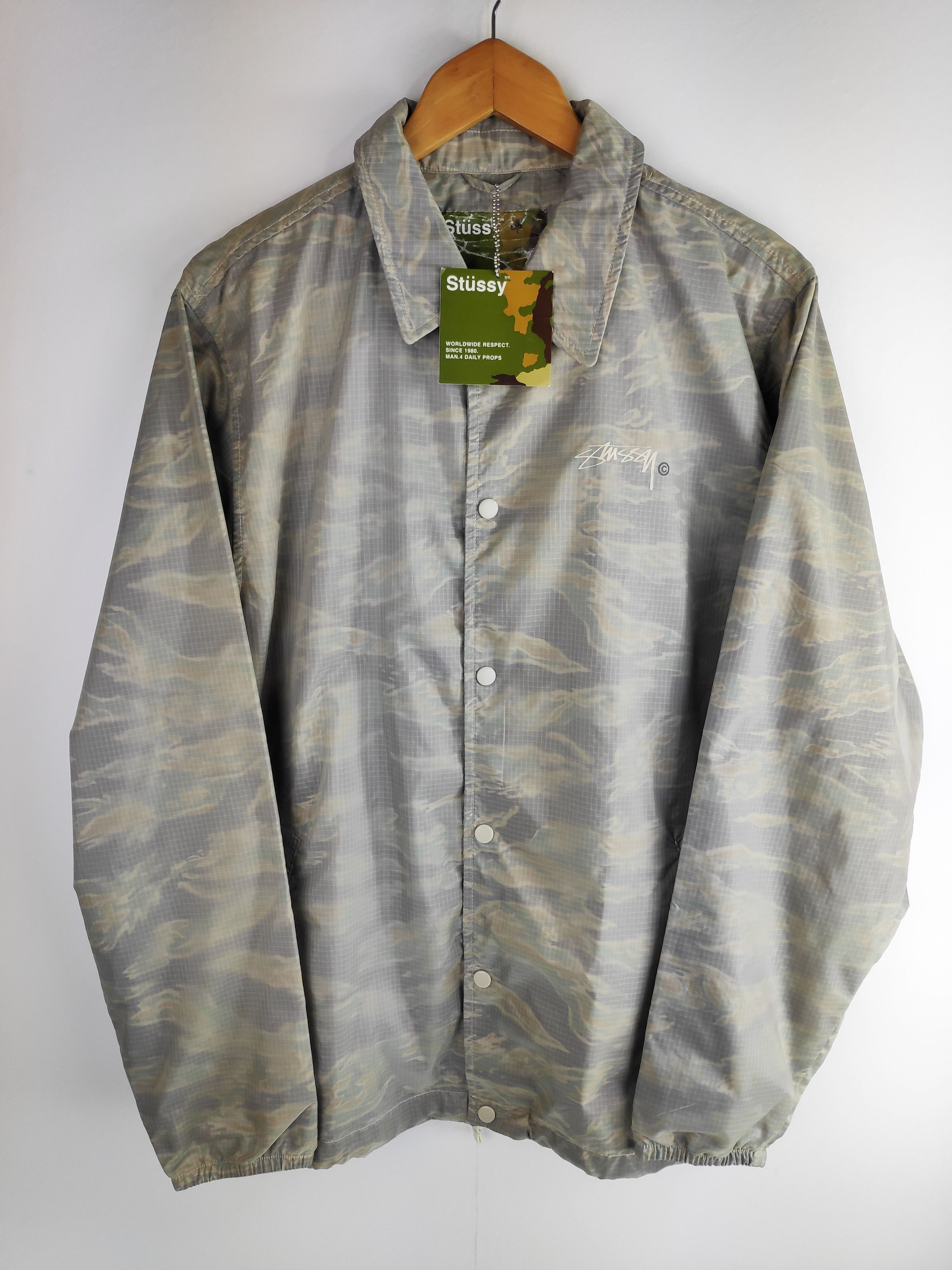 Stussy Stussy Coach Stussy Tiger Stripes jacket Snap Button USA Size US M / EU 48-50 / 2 - 1 Thumbnail
