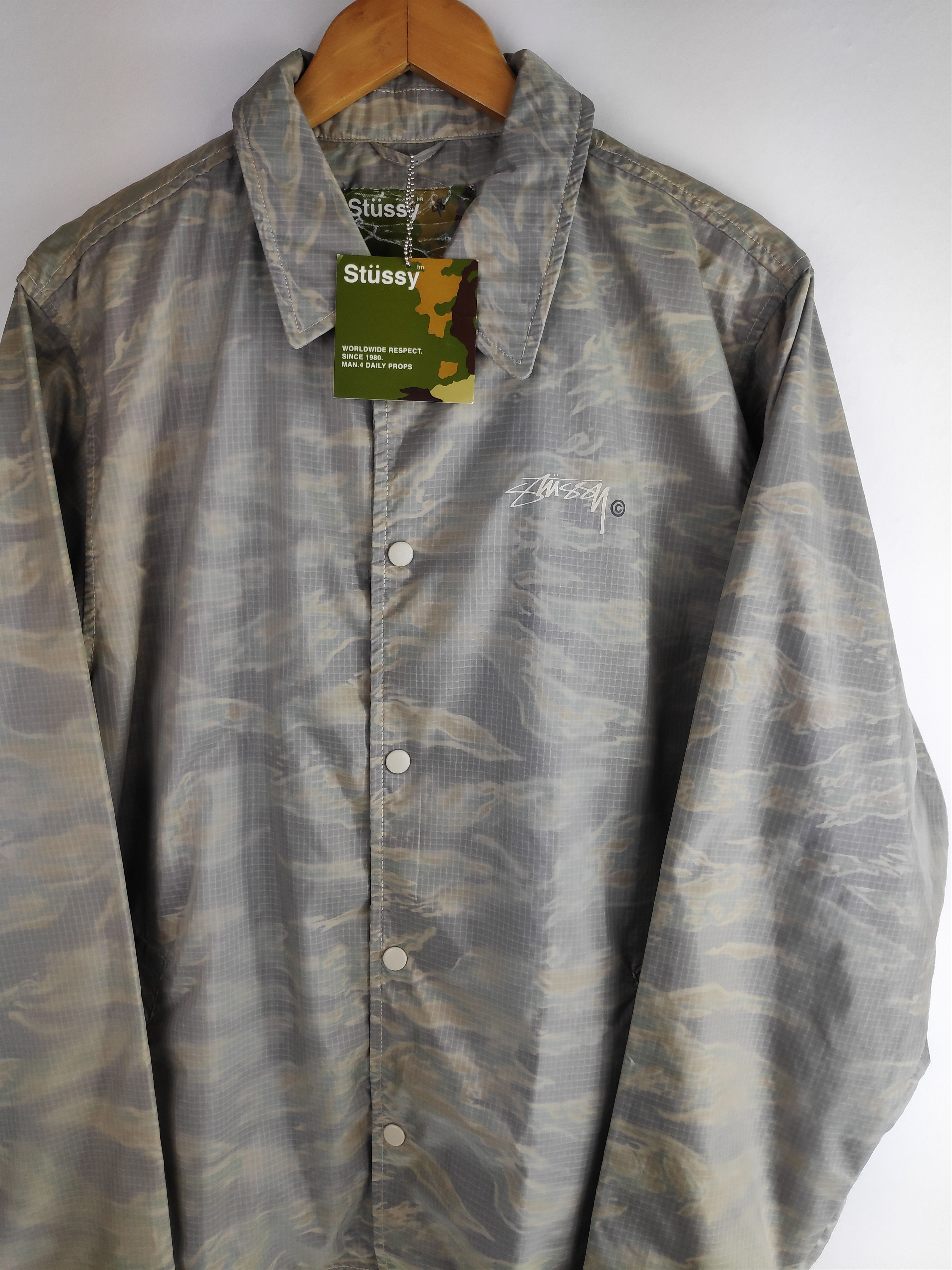Stussy Stussy Coach Stussy Tiger Stripes jacket Snap Button USA Size US M / EU 48-50 / 2 - 3 Thumbnail