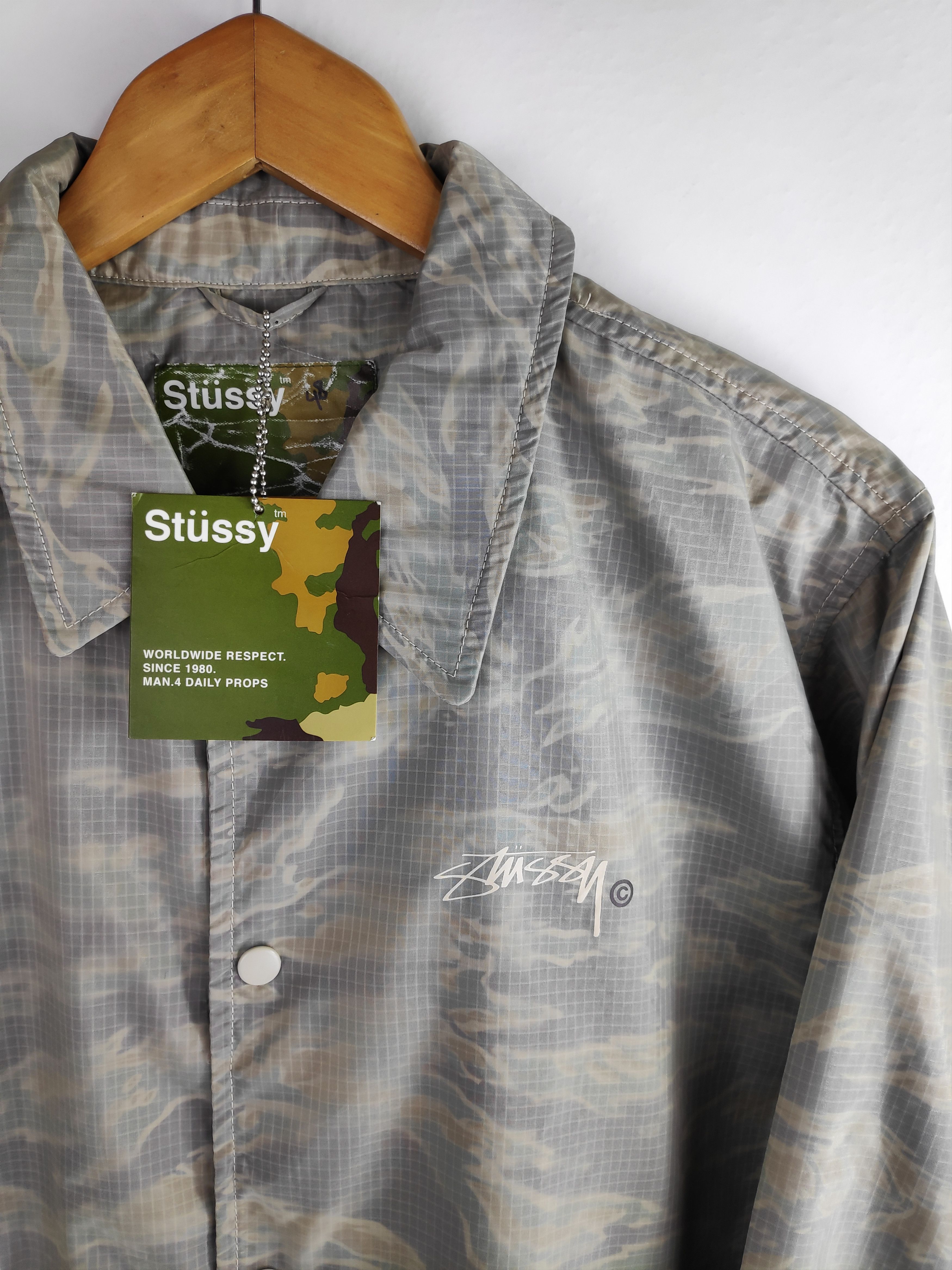 Stussy Stussy Coach Stussy Tiger Stripes jacket Snap Button USA Size US M / EU 48-50 / 2 - 4 Thumbnail