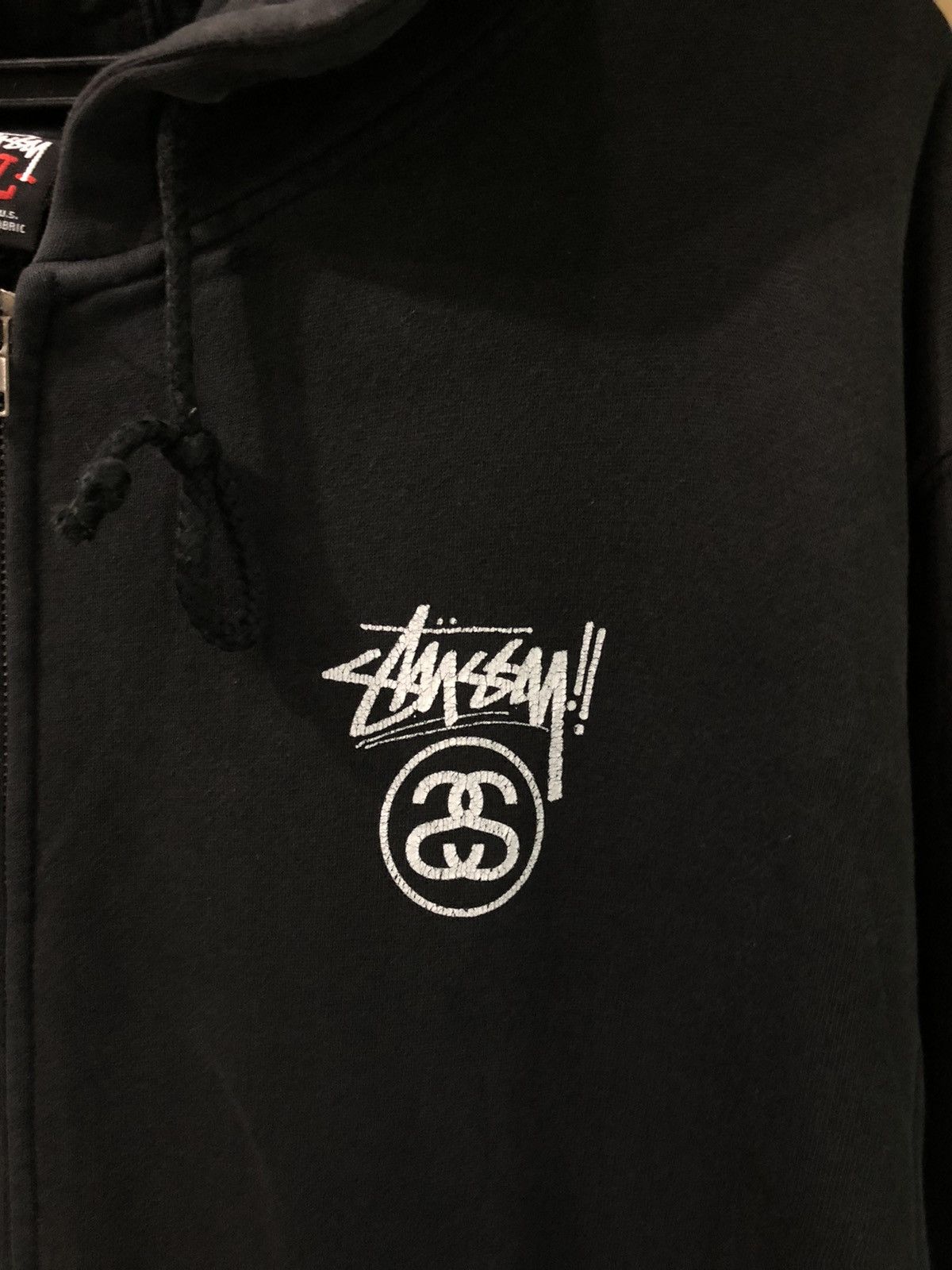 Stussy Stussy Big Logo Distressed Hoodie Size US XL / EU 56 / 4 - 3 Thumbnail