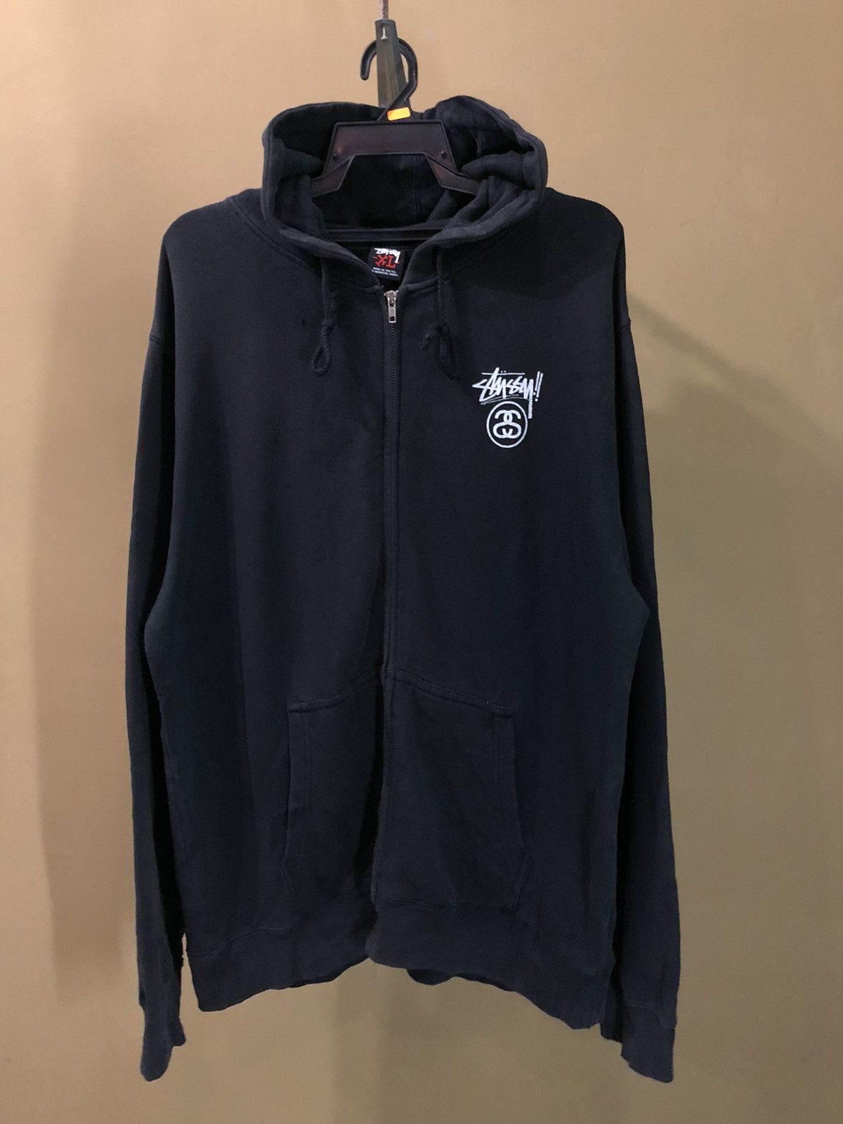 Stussy Stussy Big Logo Distressed Hoodie Size US XL / EU 56 / 4 - 13 Thumbnail