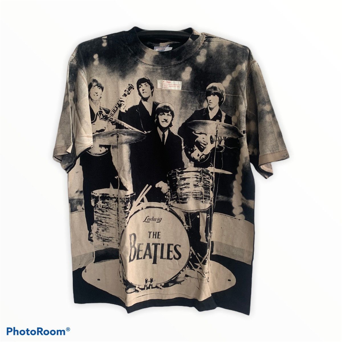 Band Tees Vintage 90s The Beatles Acid Wash T Shirt Size US L / EU 52-54 / 3 - 1 Thumbnail