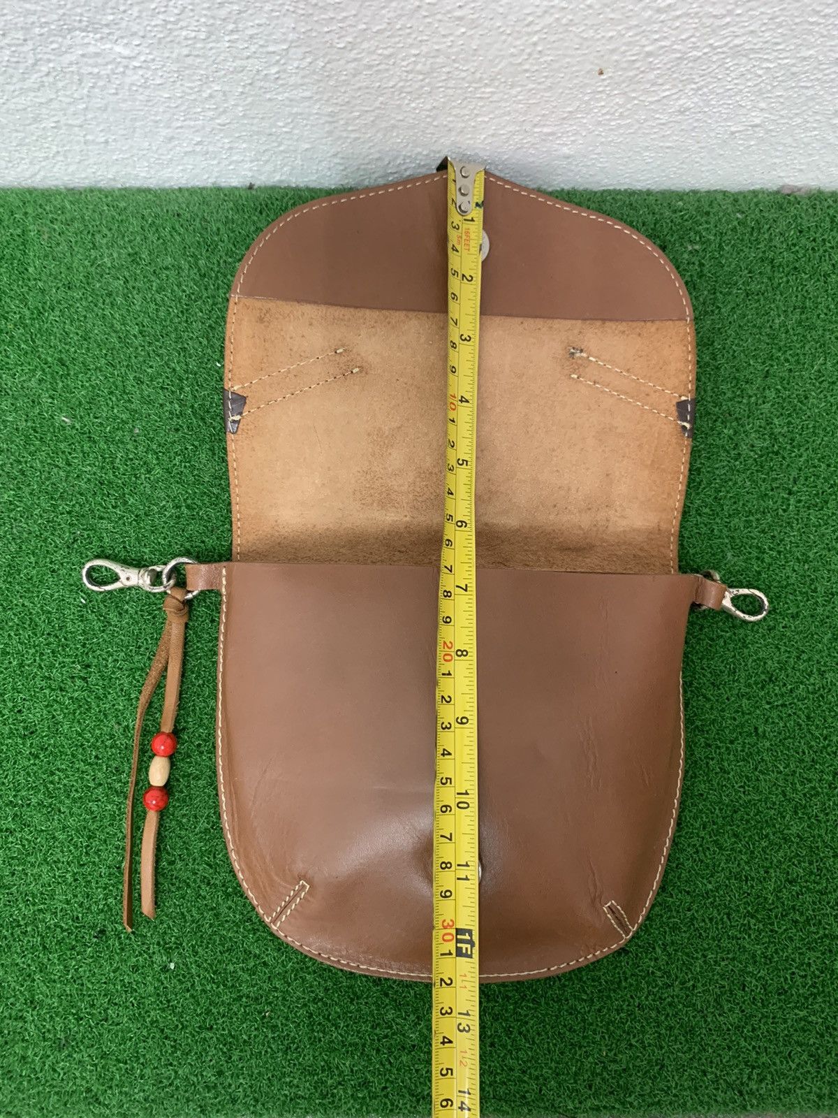 Handmade × Japanese Brand × Leather Medicine Waist Leather Bag Handmade Like Red moon Goro’s Size ONE SIZE - 2 Thumbnail