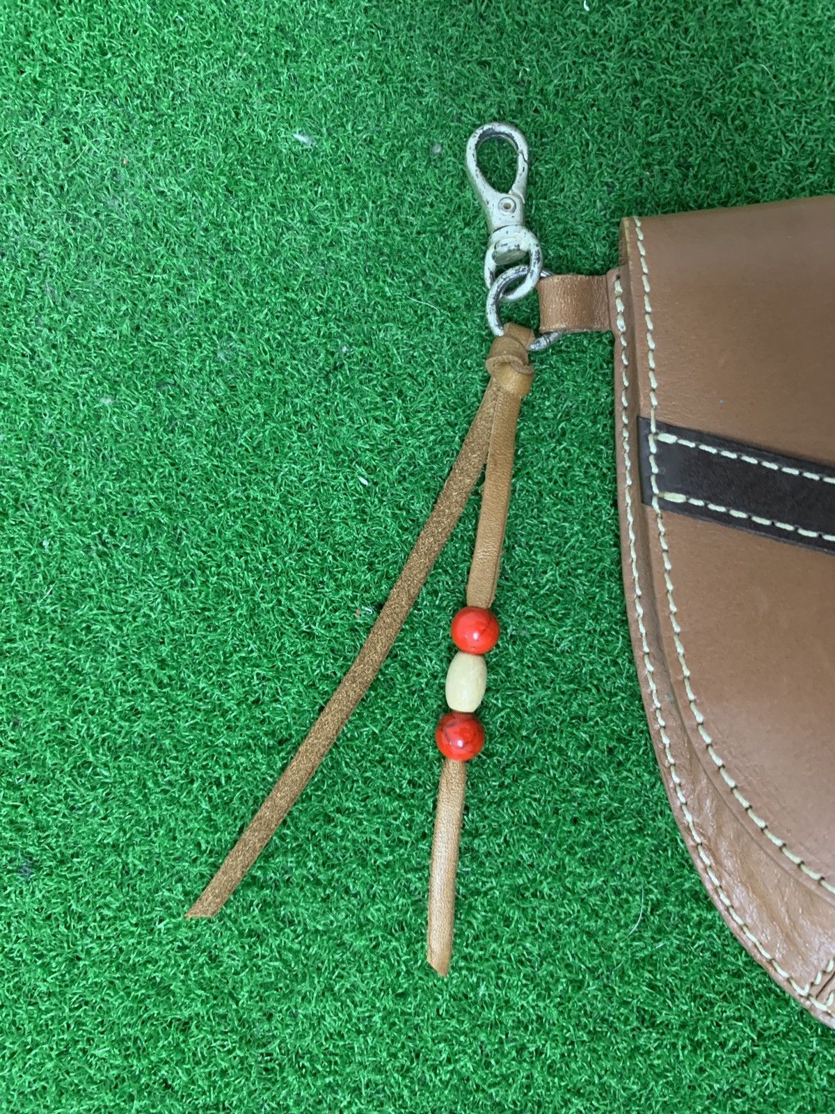 Handmade × Japanese Brand × Leather Medicine Waist Leather Bag Handmade Like Red moon Goro’s Size ONE SIZE - 5 Thumbnail