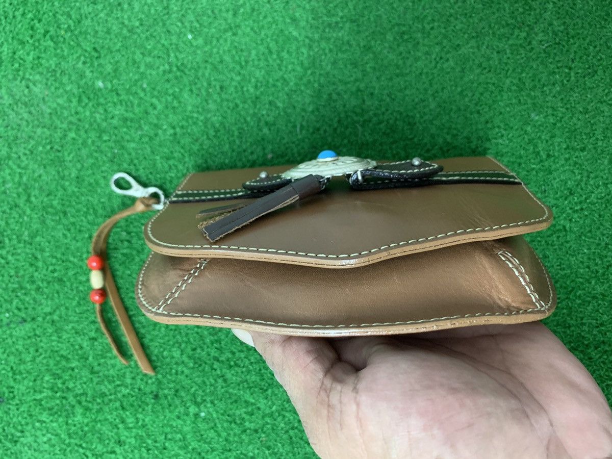 Handmade × Japanese Brand × Leather Medicine Waist Leather Bag Handmade Like Red moon Goro’s Size ONE SIZE - 7 Thumbnail