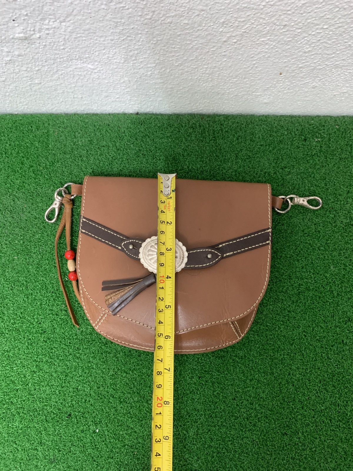 Handmade × Japanese Brand × Leather Medicine Waist Leather Bag Handmade Like Red moon Goro’s Size ONE SIZE - 4 Thumbnail
