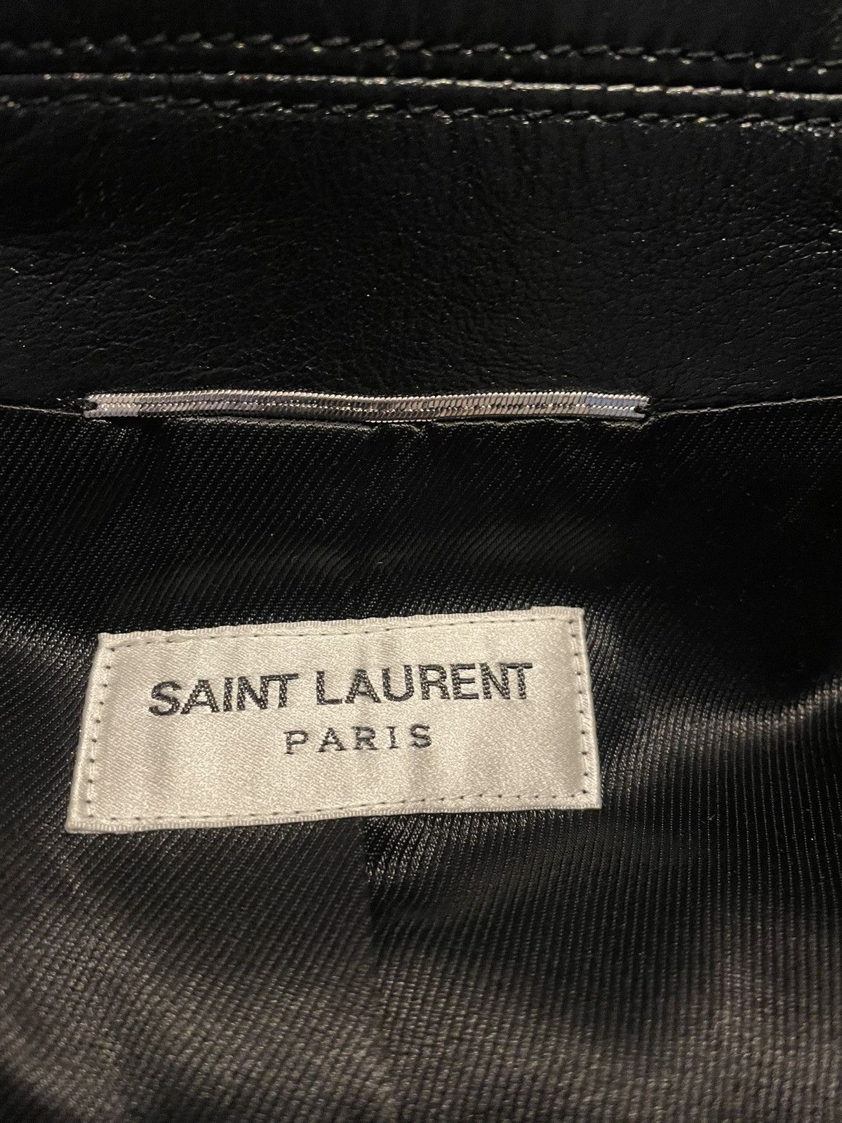 Saint Laurent Paris $5k Value Brand New Super Runway Lambskin Leather Jacket Size US L / EU 52-54 / 3 - 5 Thumbnail