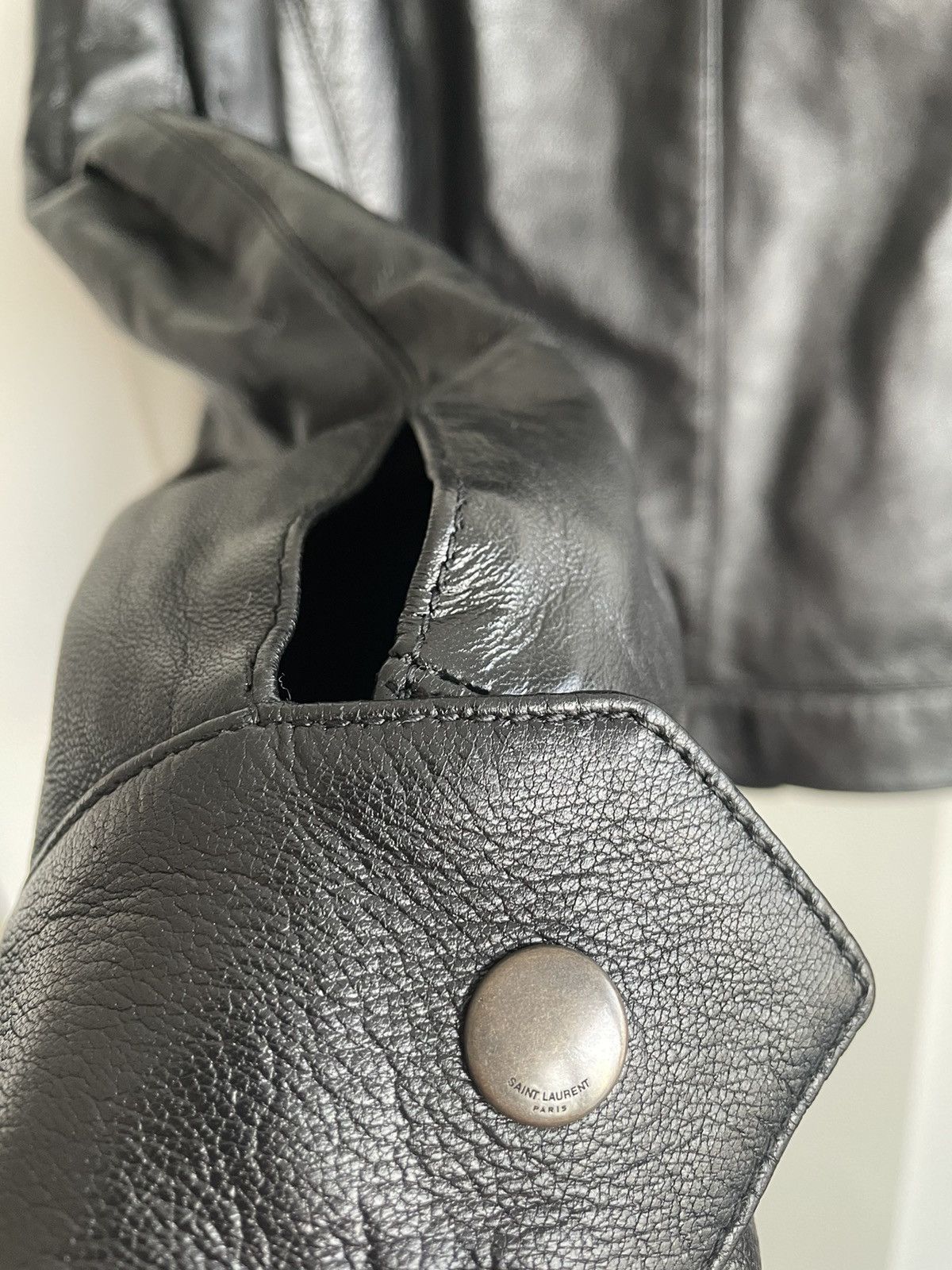 Saint Laurent Paris $5k Value Brand New Super Runway Lambskin Leather Jacket Size US L / EU 52-54 / 3 - 15 Thumbnail