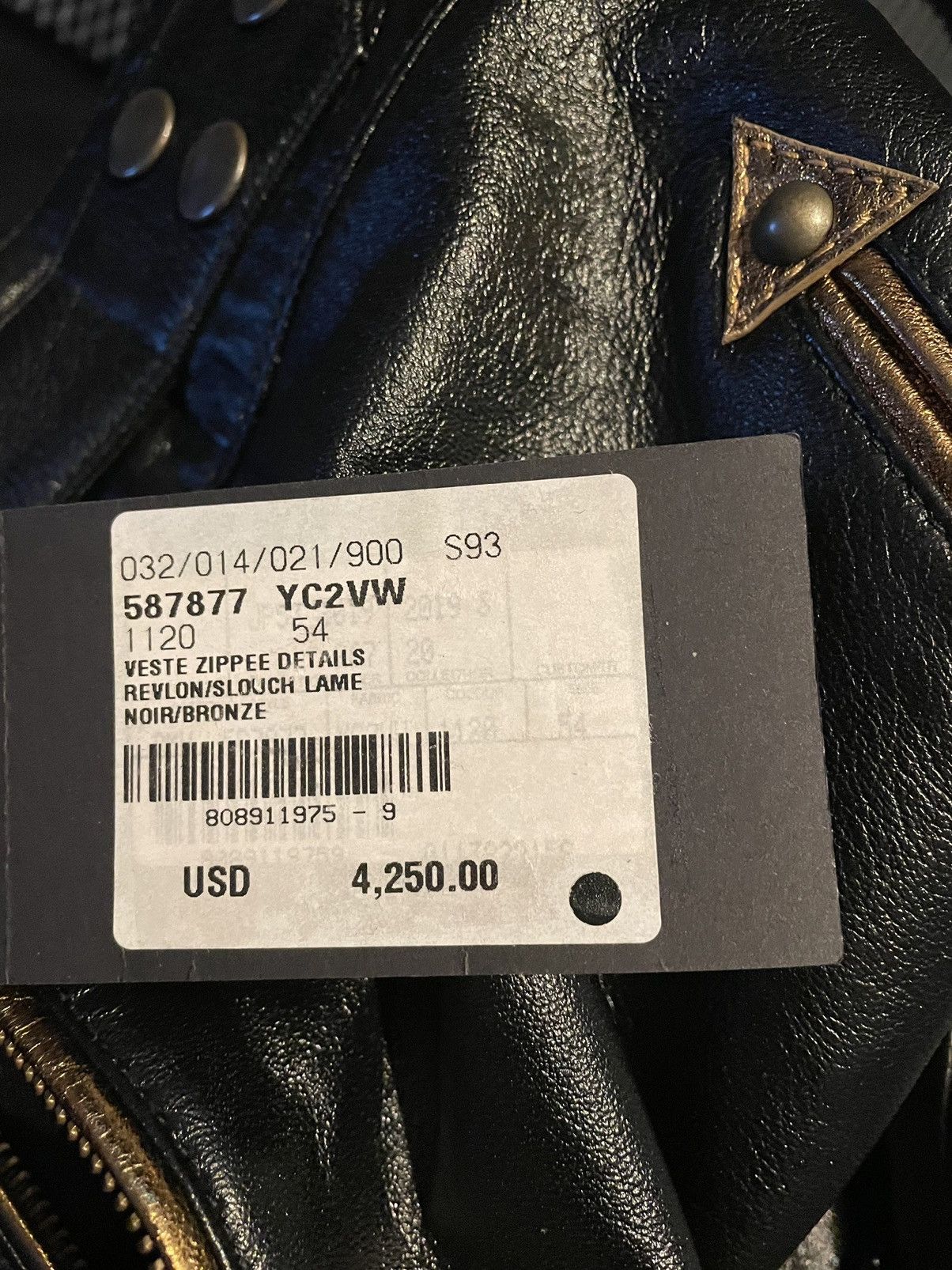 Saint Laurent Paris $5k Value Brand New Super Runway Lambskin Leather Jacket Size US L / EU 52-54 / 3 - 4 Thumbnail