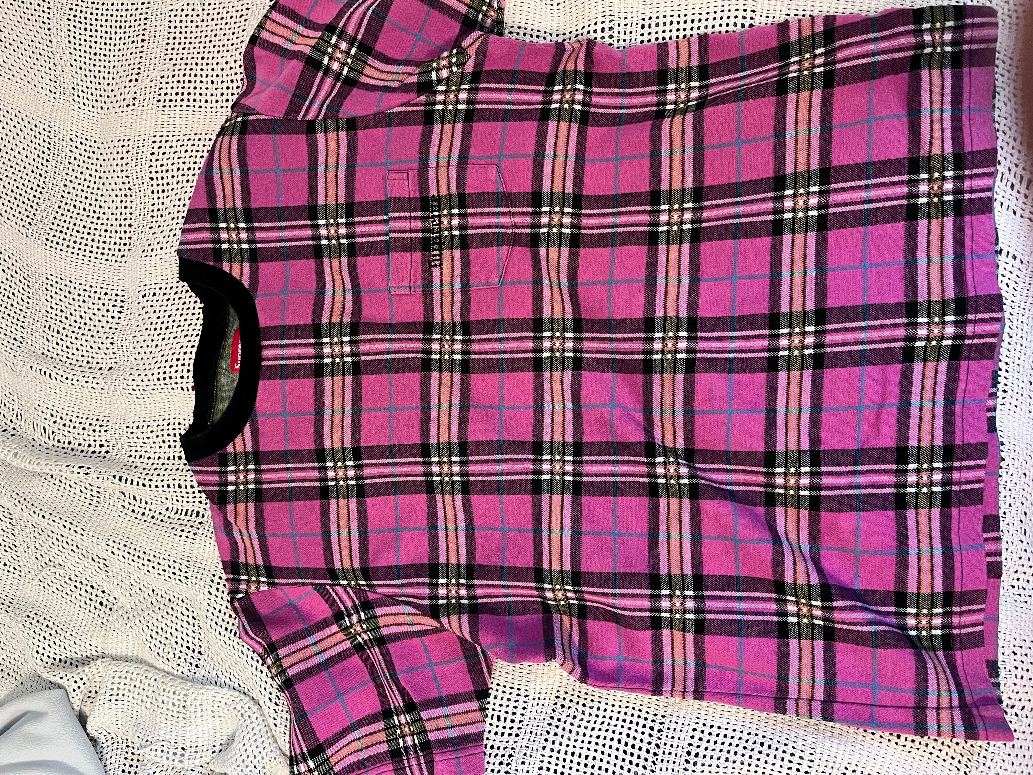 Supreme Jacquard Tartan Plaid Pocket Tee | Grailed