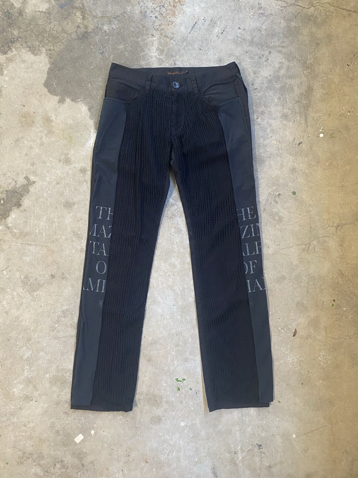 Undercover Undercover 2006 ‘T’ Netted hybrid pants | Grailed