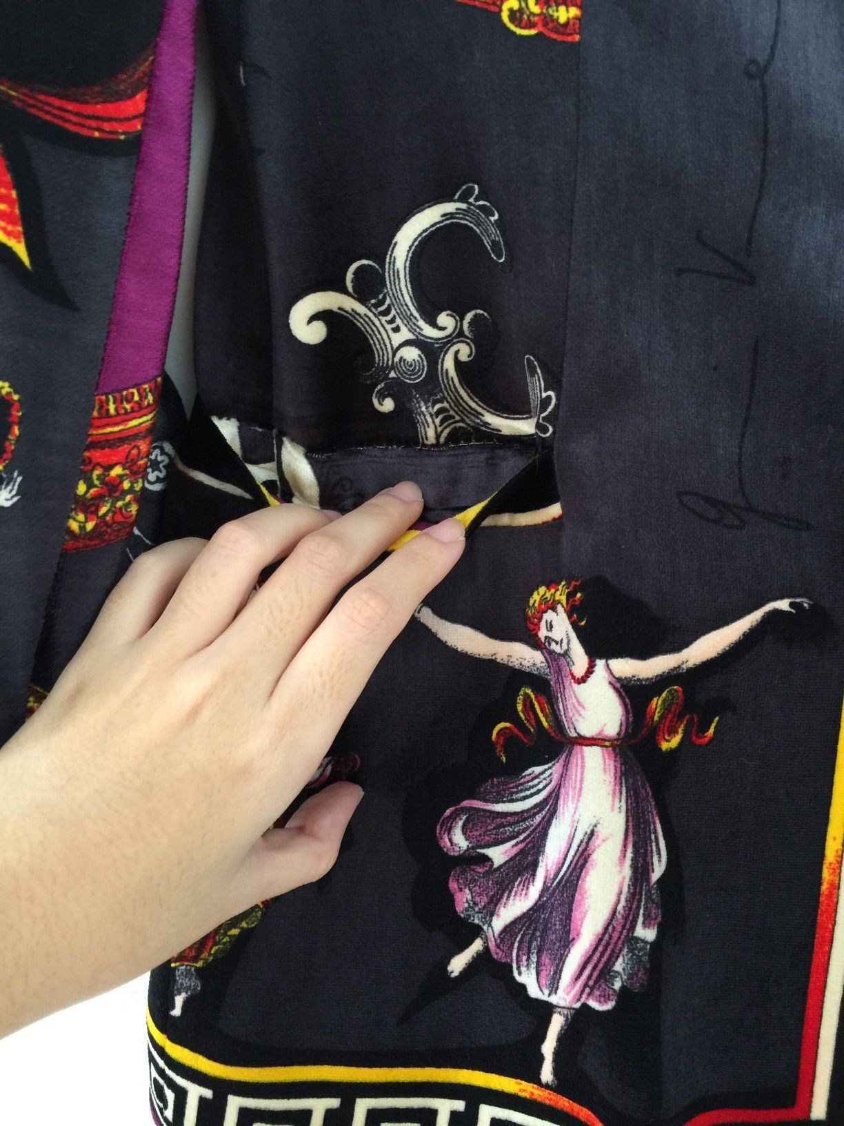 Versace Gianni Versace Canova Print Velvet Skirt Suit Size XS / US 0-2 / IT 36-38 - 6 Thumbnail