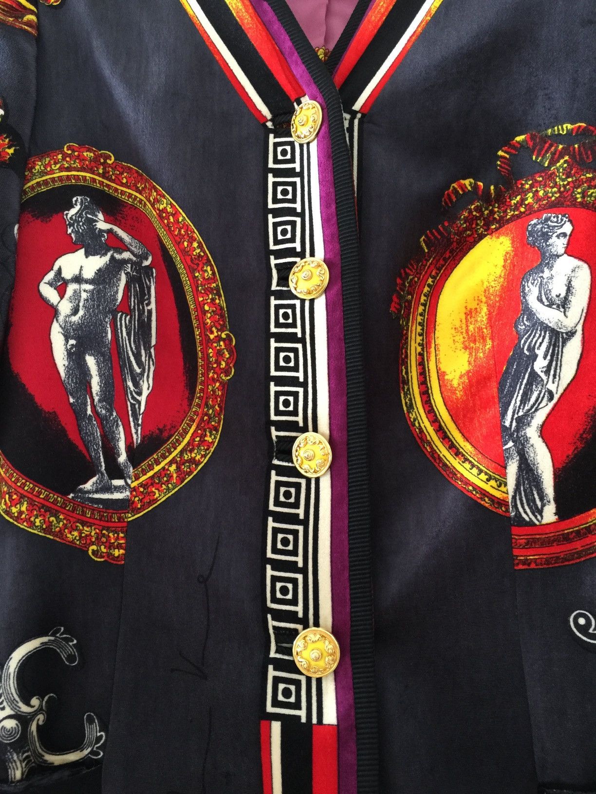 Versace Gianni Versace Canova Print Velvet Skirt Suit Size XS / US 0-2 / IT 36-38 - 5 Thumbnail