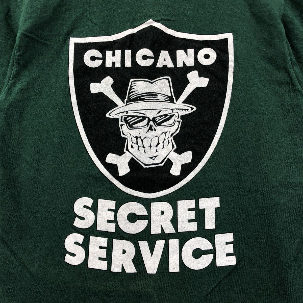 Vintage Vintage CHICANO SECRET SERVICE Los Angeles T-Shirt Size US S / EU 44-46 / 1 - 2 Thumbnail