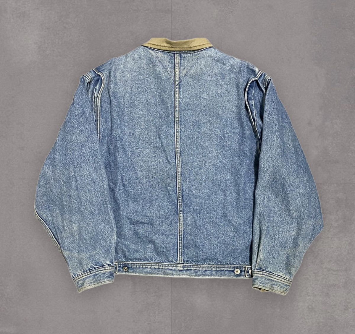 Tommy Hilfiger × Vintage Vintage 1990s Tommy Hilfiger Denim Crest Jacket Size US XL / EU 56 / 4 - 2 Thumbnail