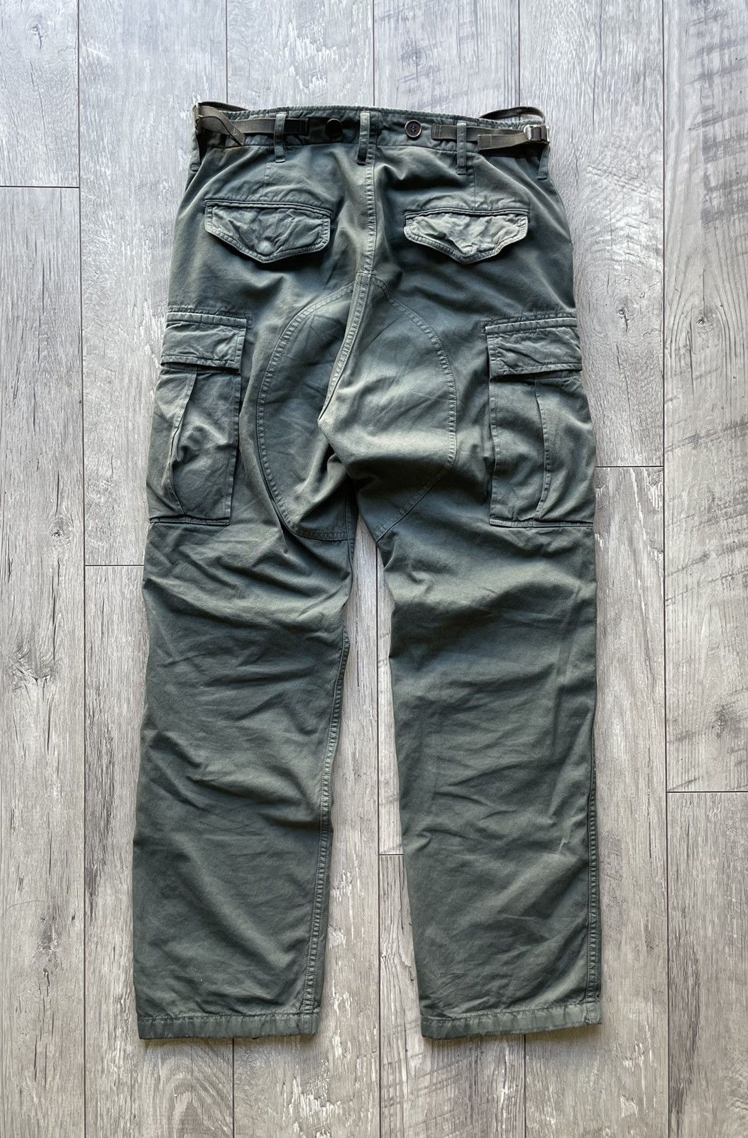 Visvim Eiger Sanction Pants Dmgd Olive sz 1 | Grailed