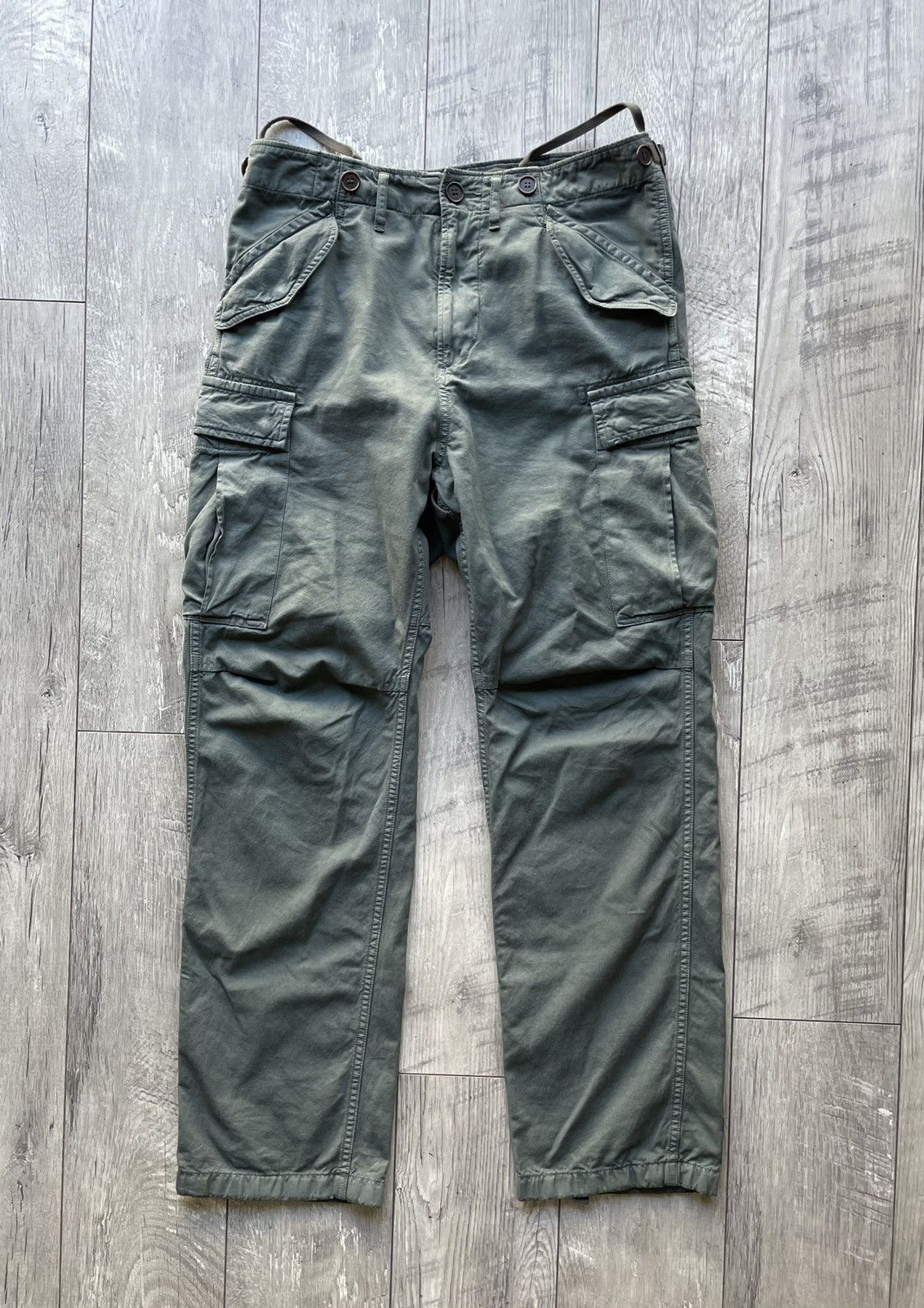 Visvim Eiger Sanction Pants Dmgd Olive sz 1 | Grailed