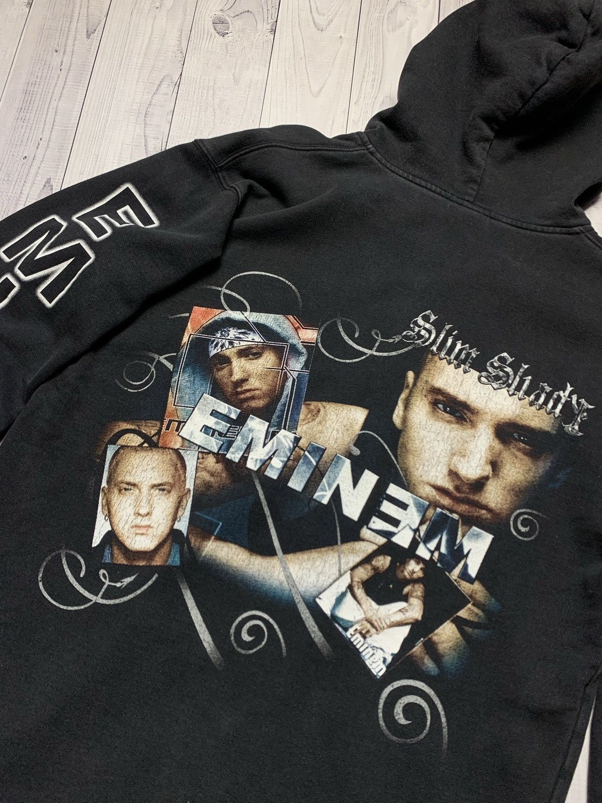Eminem × Rap Tees × Vintage Vintage Rap Hoodie Eminem big logo size M rare Size US M / EU 48-50 / 2 - 5 Thumbnail