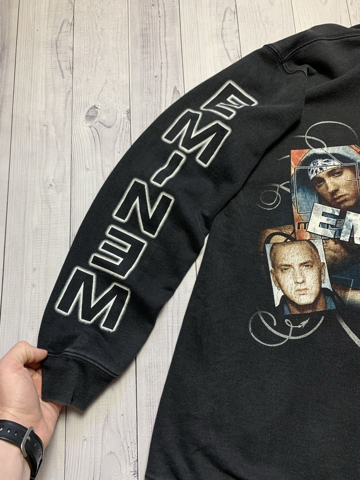 Eminem × Rap Tees × Vintage Vintage Rap Hoodie Eminem big logo size M rare Size US M / EU 48-50 / 2 - 6 Thumbnail