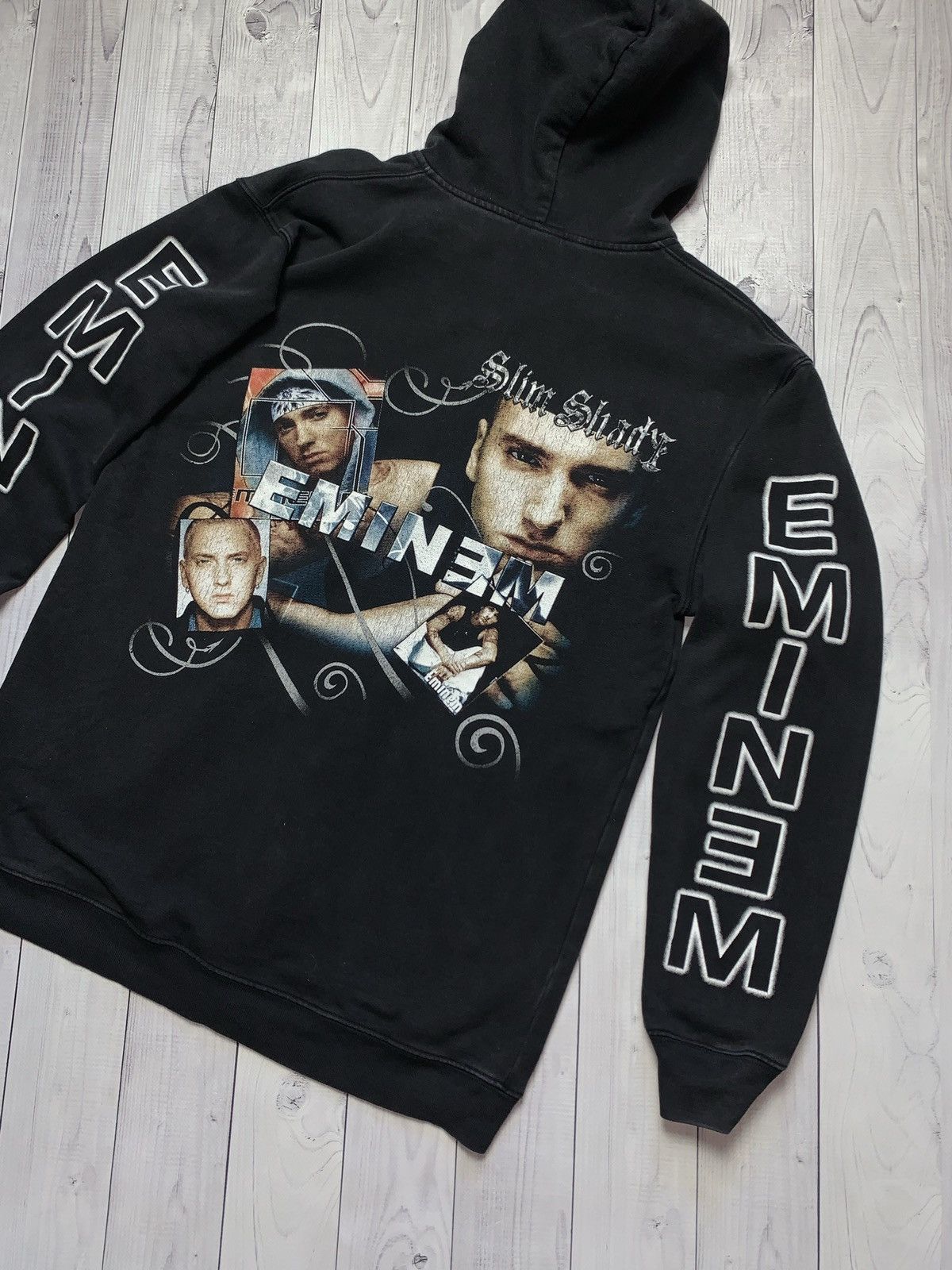 Eminem × Rap Tees × Vintage Vintage Rap Hoodie Eminem big logo size M rare Size US M / EU 48-50 / 2 - 2 Thumbnail