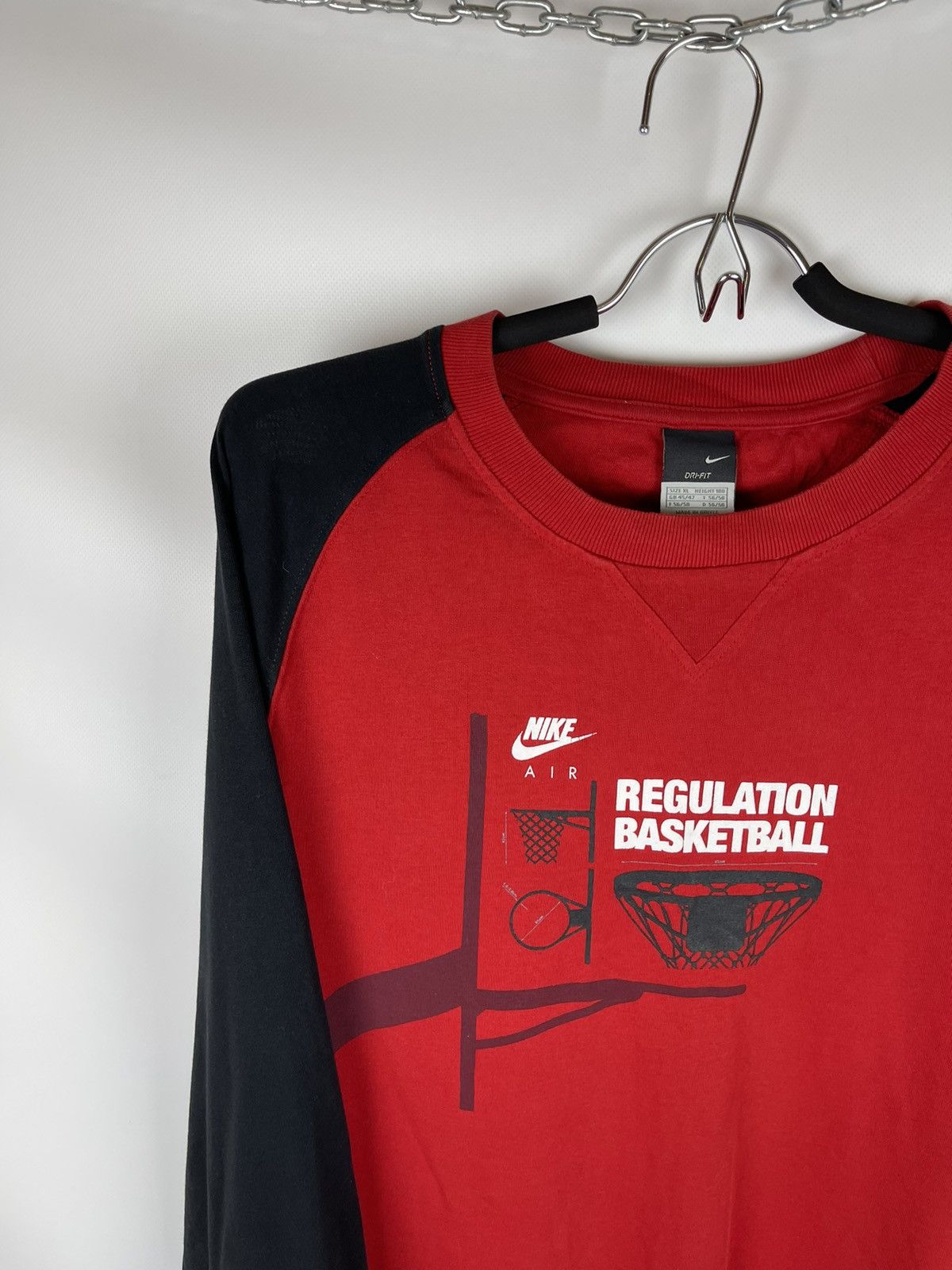 Nike Nike vintage y2k Basketball Regulation red black sweatshirt Size US XL / EU 56 / 4 - 2 Thumbnail