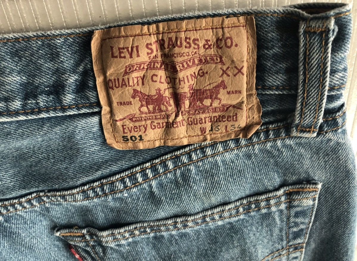 Levi's LEVIS 🇬🇧 STONEWASH 501 XX MADE IN UK 311 VINTAGE 90s VGC Size US 36 / EU 52 - 2 Thumbnail