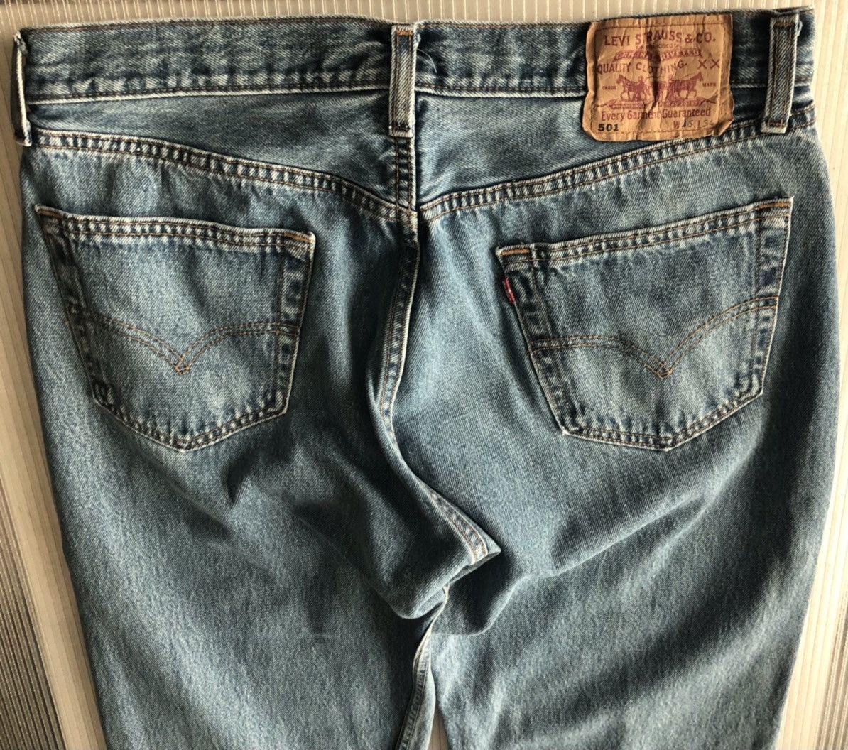 Levi's LEVIS 🇬🇧 STONEWASH 501 XX MADE IN UK 311 VINTAGE 90s VGC Size US 36 / EU 52 - 13 Thumbnail