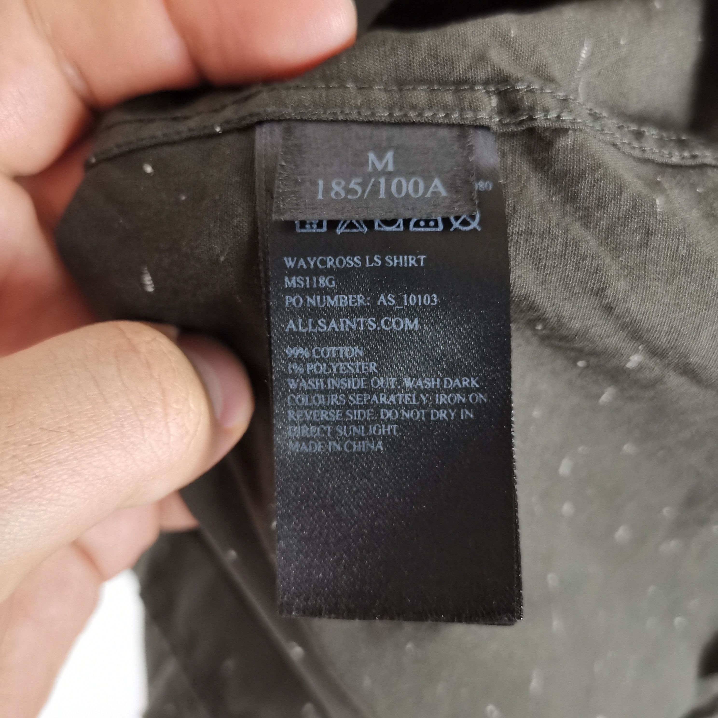 Allsaints Allsaints Waycross ls shirt Size US M / EU 48-50 / 2 - 3 Thumbnail