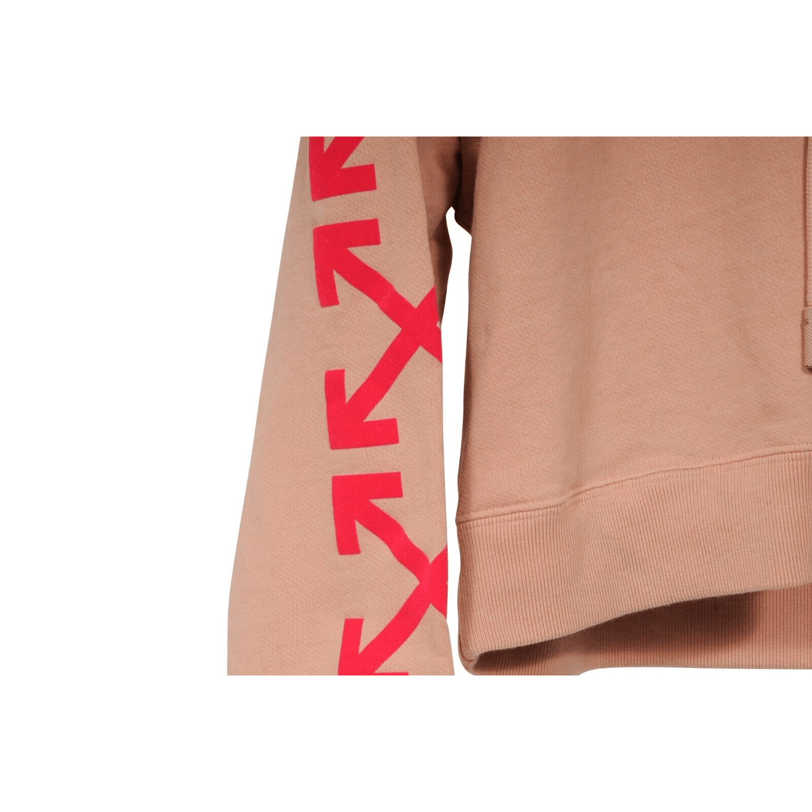 Off-White Cropped Logo Hoodie Sweatshirt Pink Detachable Sleeve Size S / US 4 / IT 40 - 3 Thumbnail