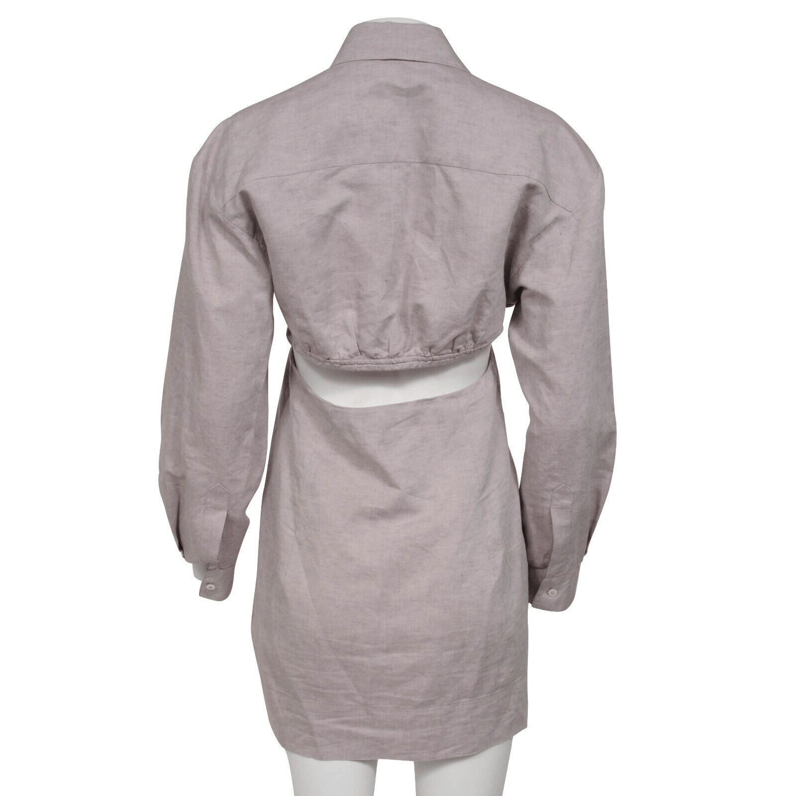 Jacquemus l'annee 97 Runway Shirt Dress Size 42 Lilac Linen Size M / US 6-8 / IT 42-44 - 2 Thumbnail