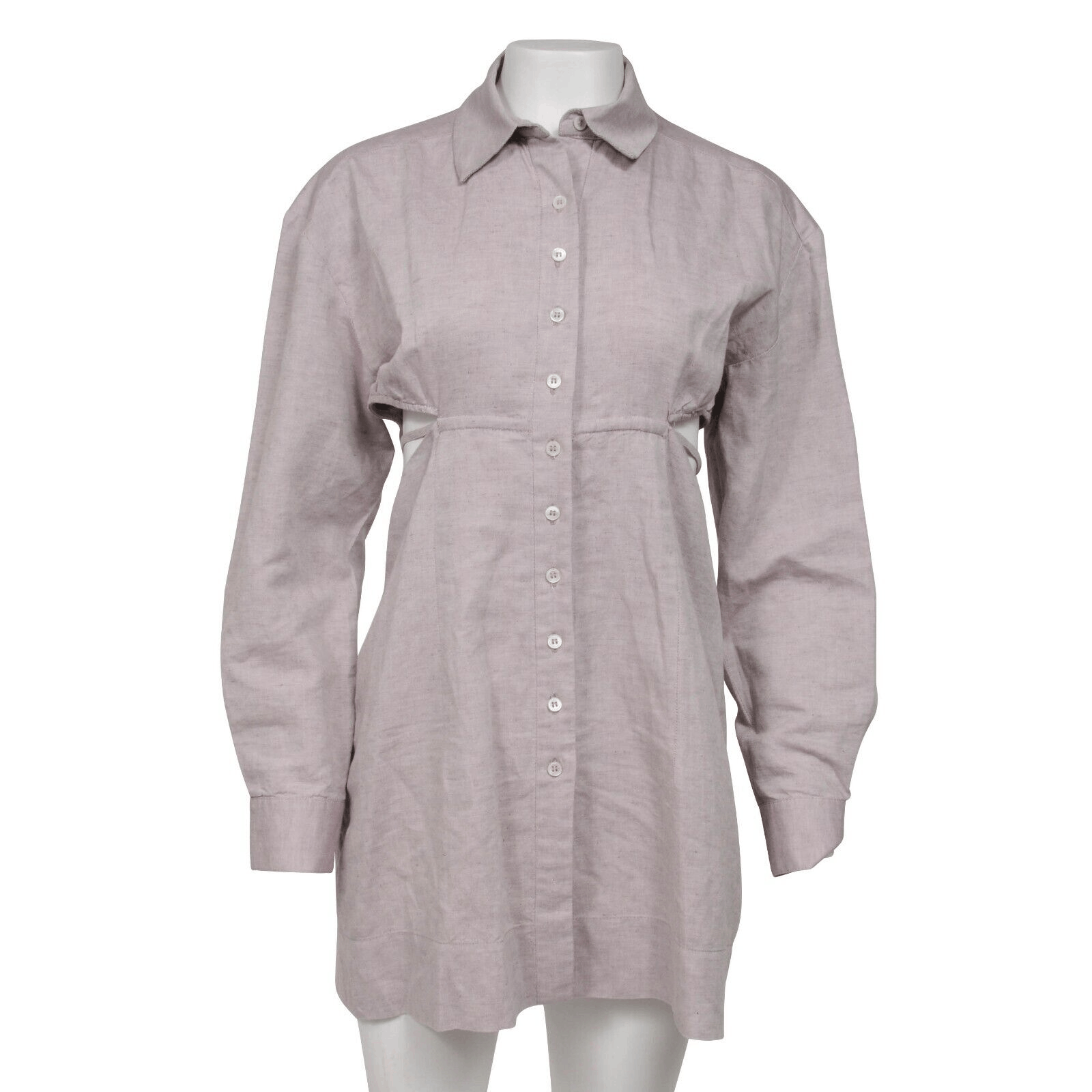 Jacquemus l'annee 97 Runway Shirt Dress Size 42 Lilac Linen Size M / US 6-8 / IT 42-44 - 1 Thumbnail