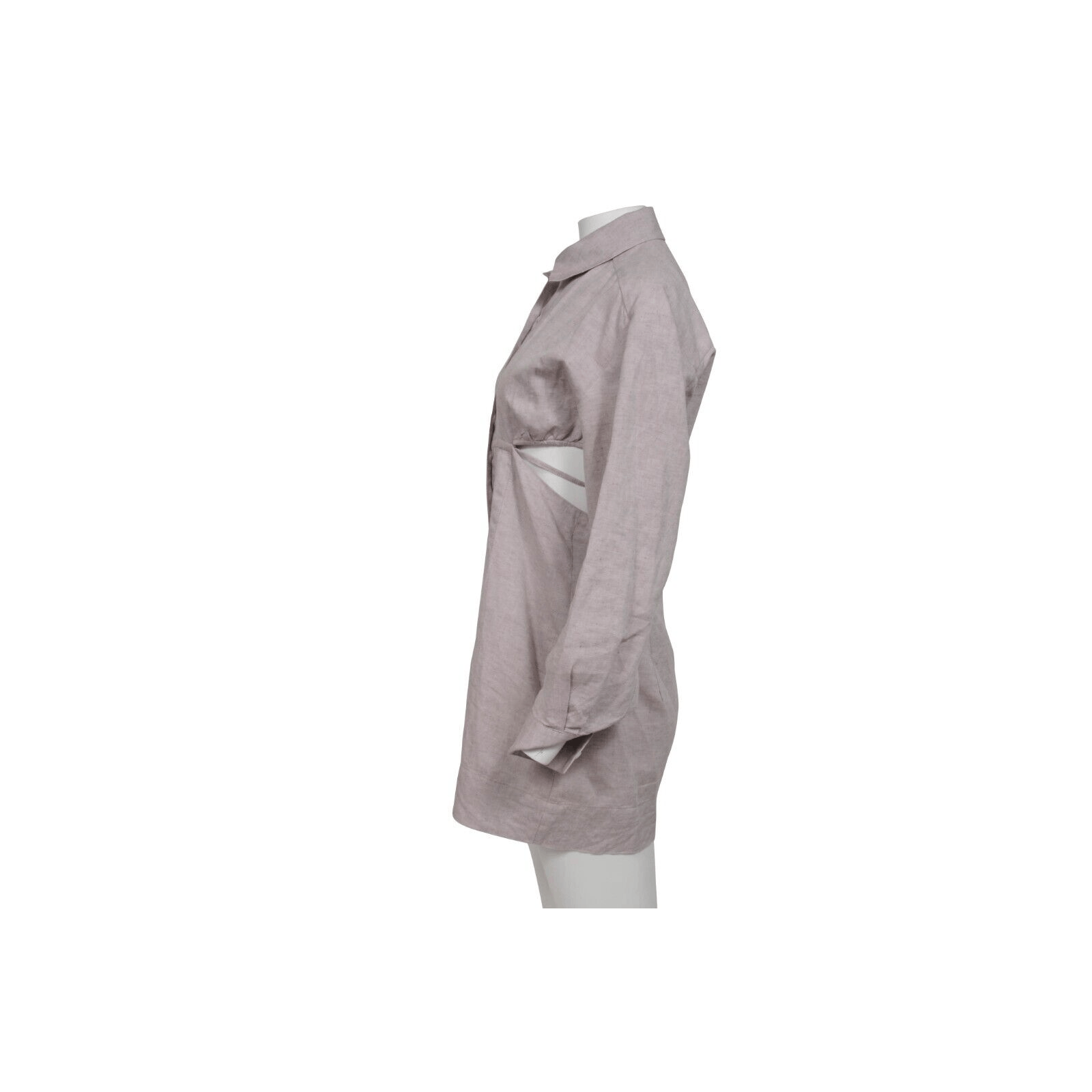 Jacquemus l'annee 97 Runway Shirt Dress Size 42 Lilac Linen Size M / US 6-8 / IT 42-44 - 8 Thumbnail