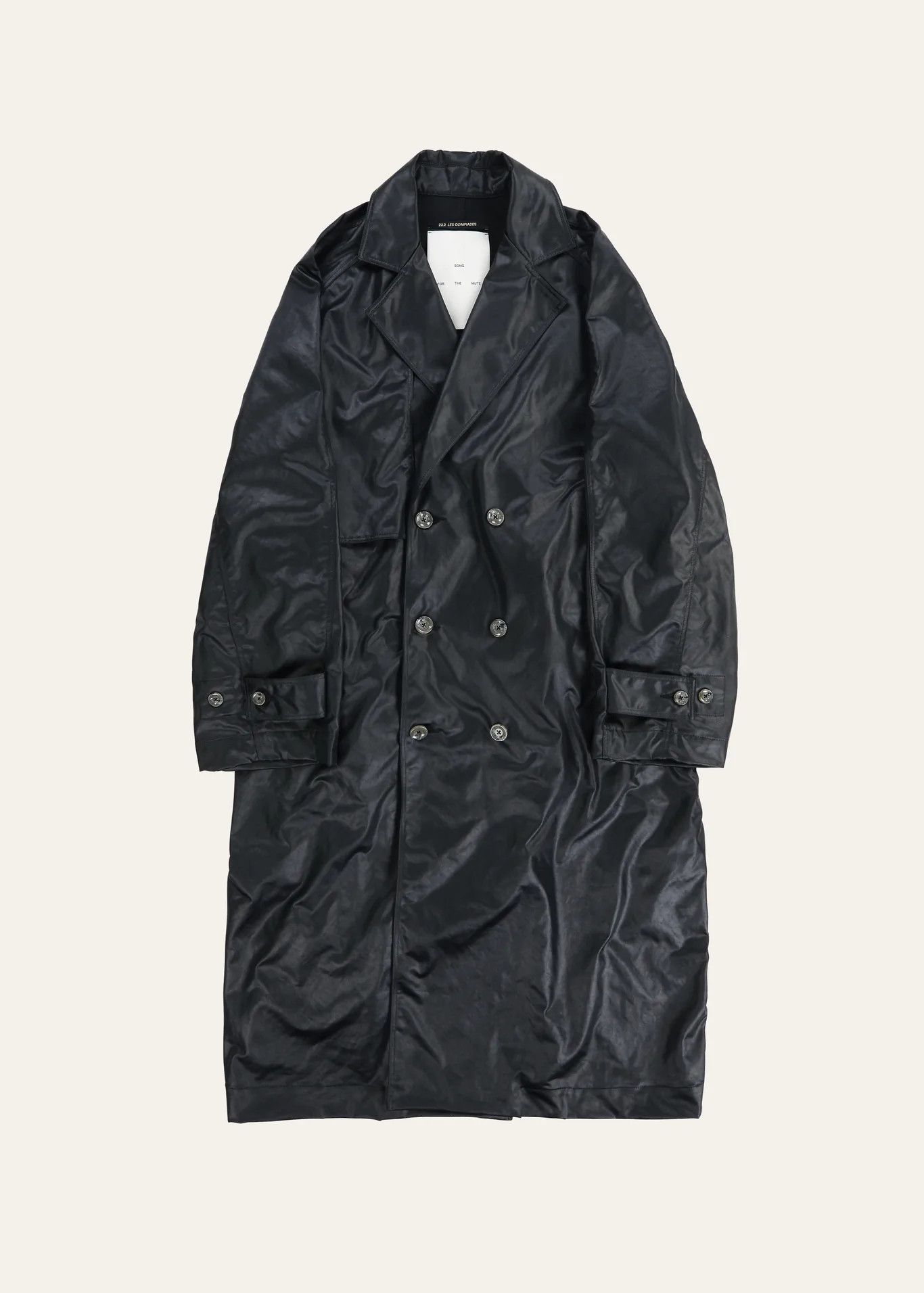 Song For The Mute Long Trench Coat Heavy Nylon Size US S / EU 44-46 / 1 - 1 Thumbnail