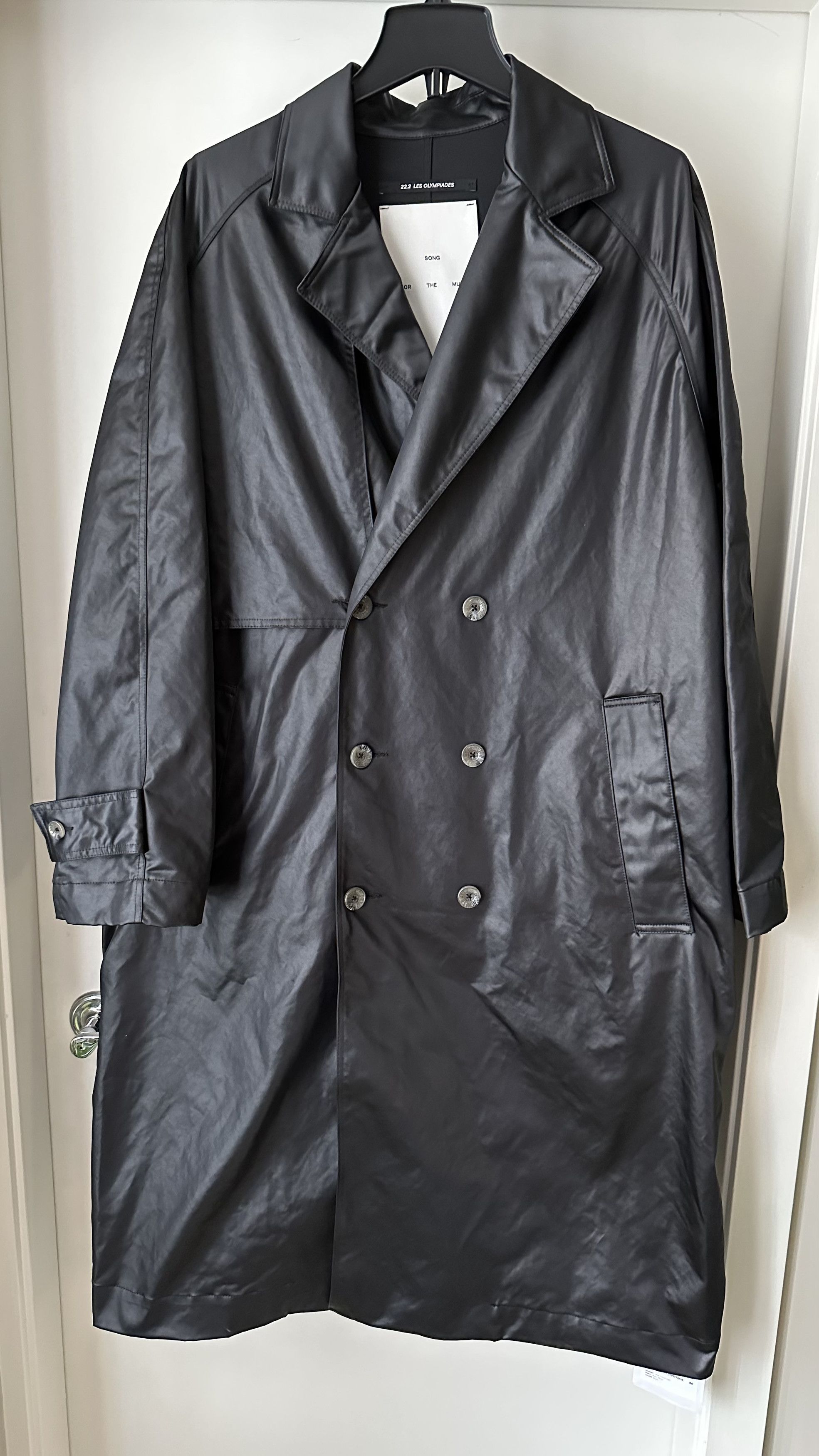 Song For The Mute Long Trench Coat Heavy Nylon Size US S / EU 44-46 / 1 - 5 Thumbnail