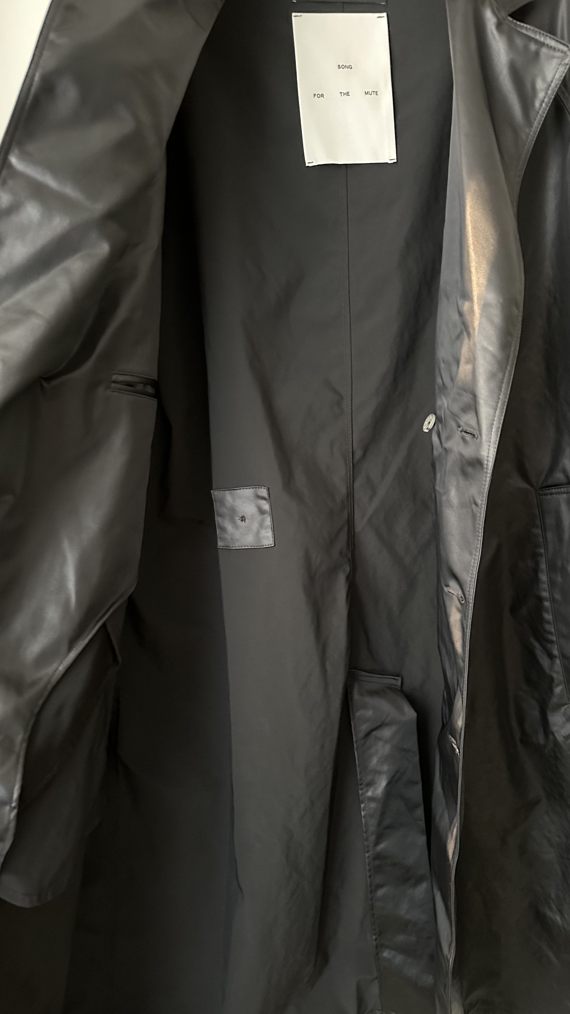 Song For The Mute Long Trench Coat Heavy Nylon Size US S / EU 44-46 / 1 - 9 Thumbnail