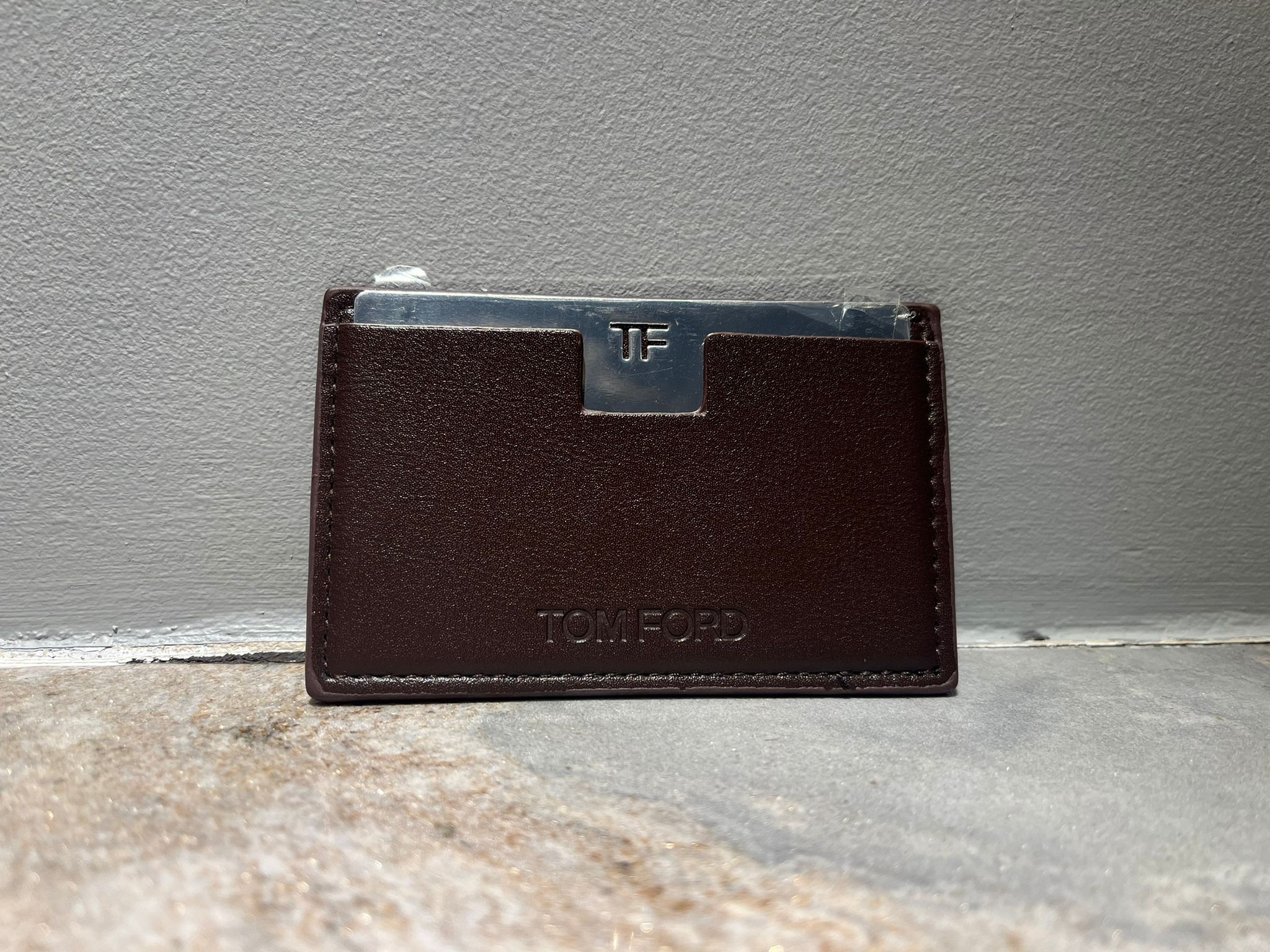 Tom Ford Card Holder Wallet in Dark Brown Size ONE SIZE - 1 Thumbnail