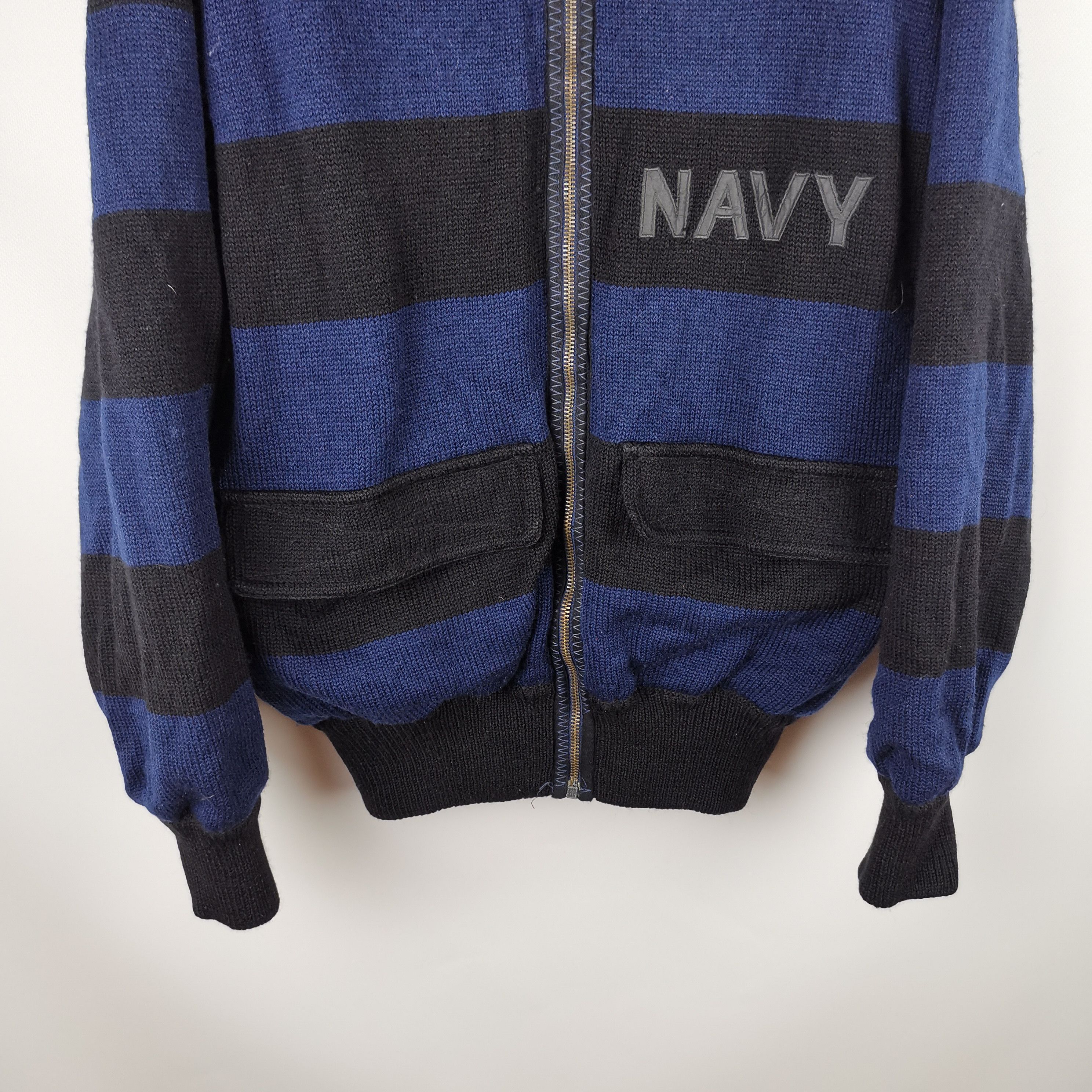 Iceberg J.C. de Castelbajac x Iceberg navy knitwear zip jacket Size US XL / EU 56 / 4 - 2 Thumbnail