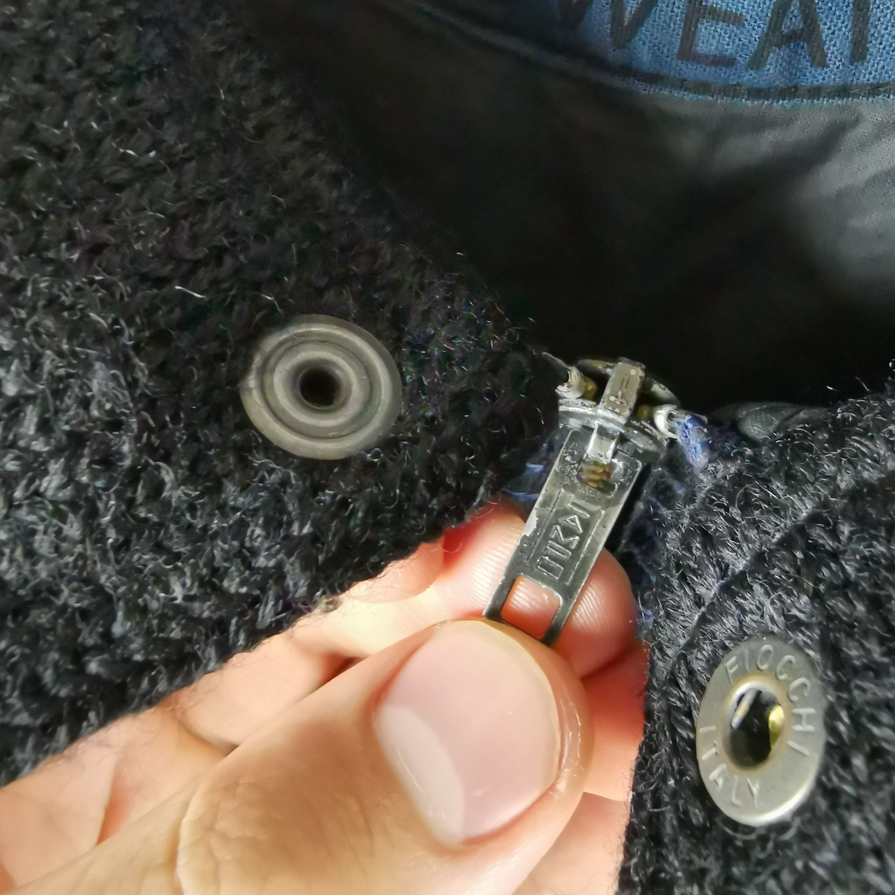 Iceberg J.C. de Castelbajac x Iceberg navy knitwear zip jacket Size US XL / EU 56 / 4 - 6 Thumbnail