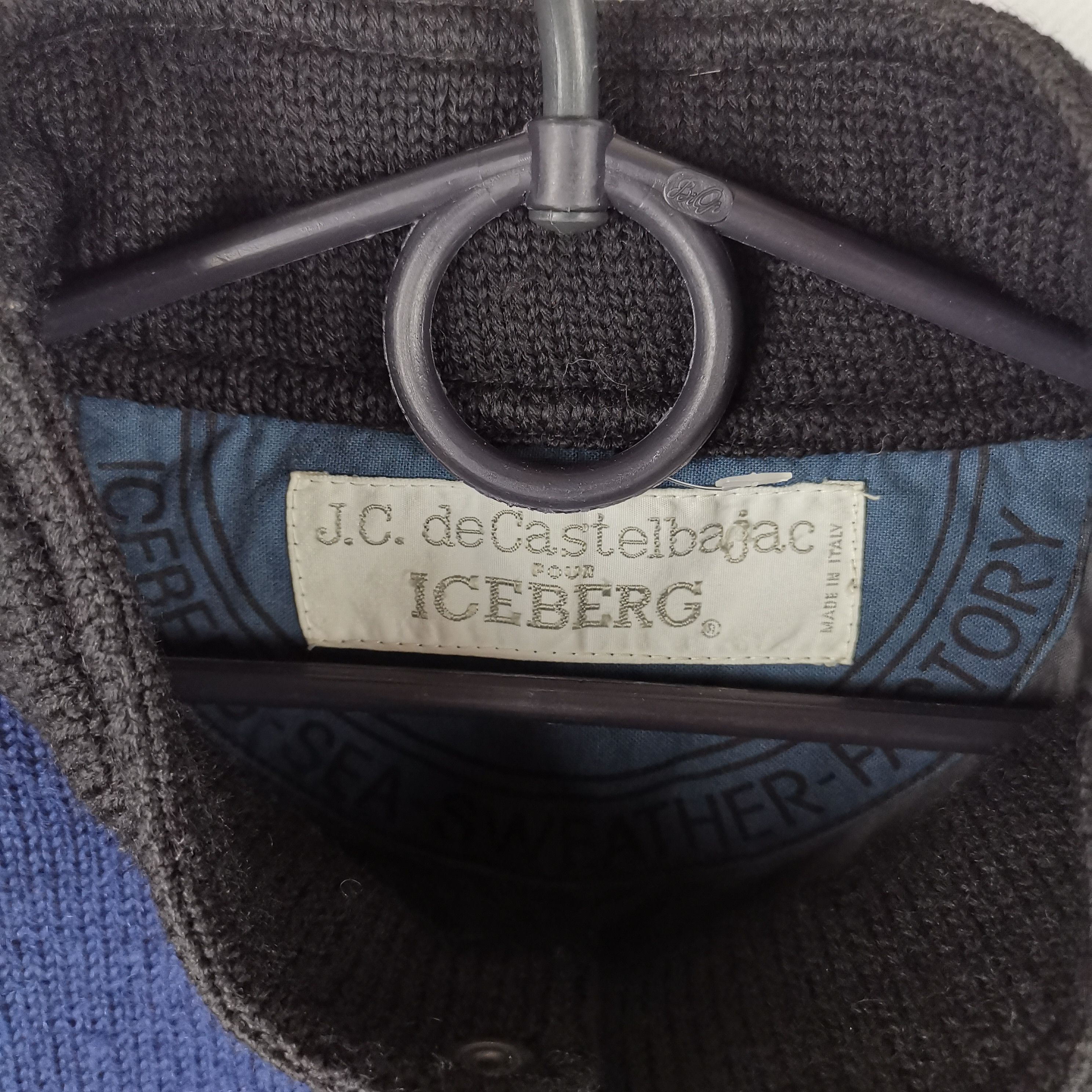 Iceberg J.C. de Castelbajac x Iceberg navy knitwear zip jacket Size US XL / EU 56 / 4 - 8 Thumbnail