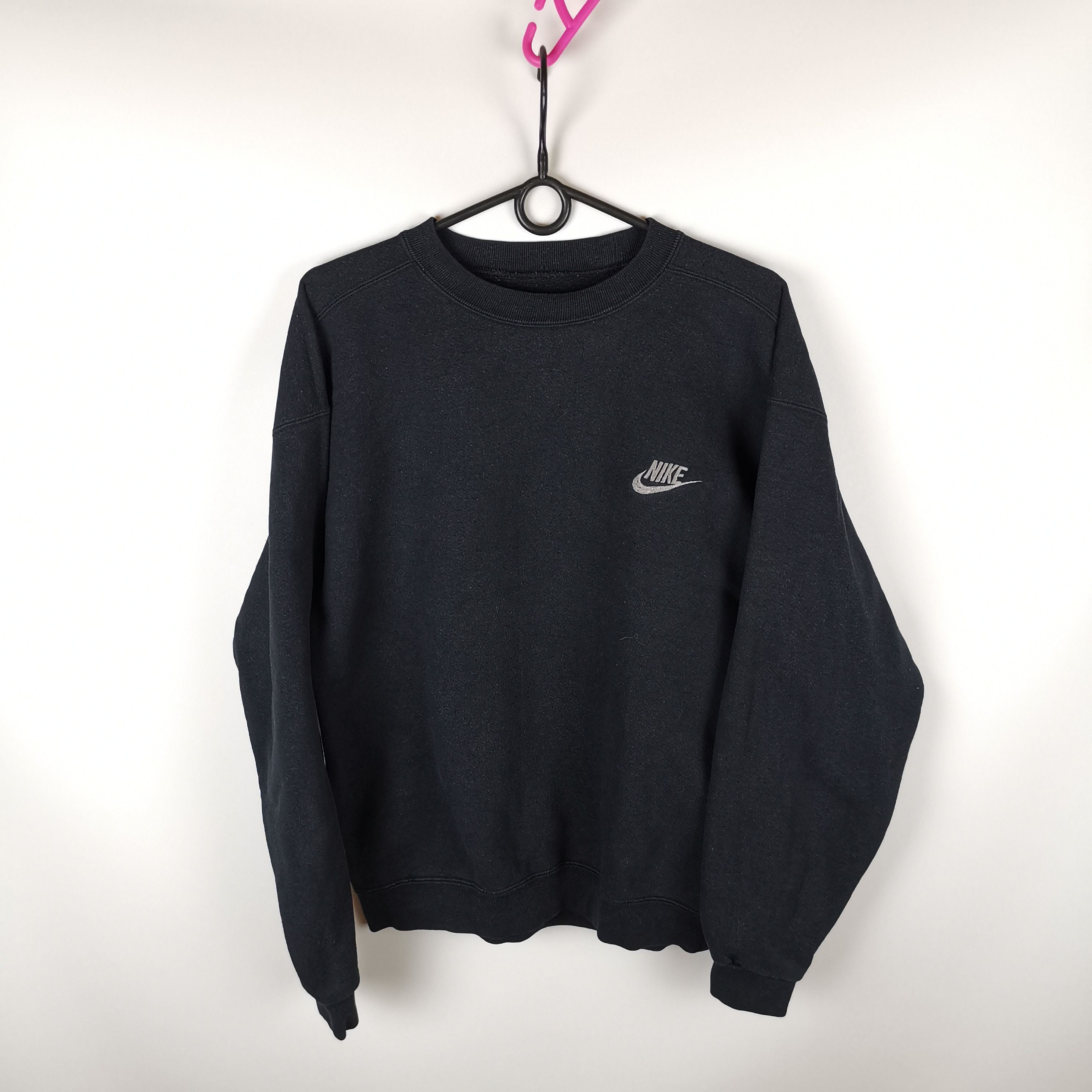 Nike Nike vintage 90s black logo sweatshirt Size US S / EU 44-46 / 1 - 1 Thumbnail