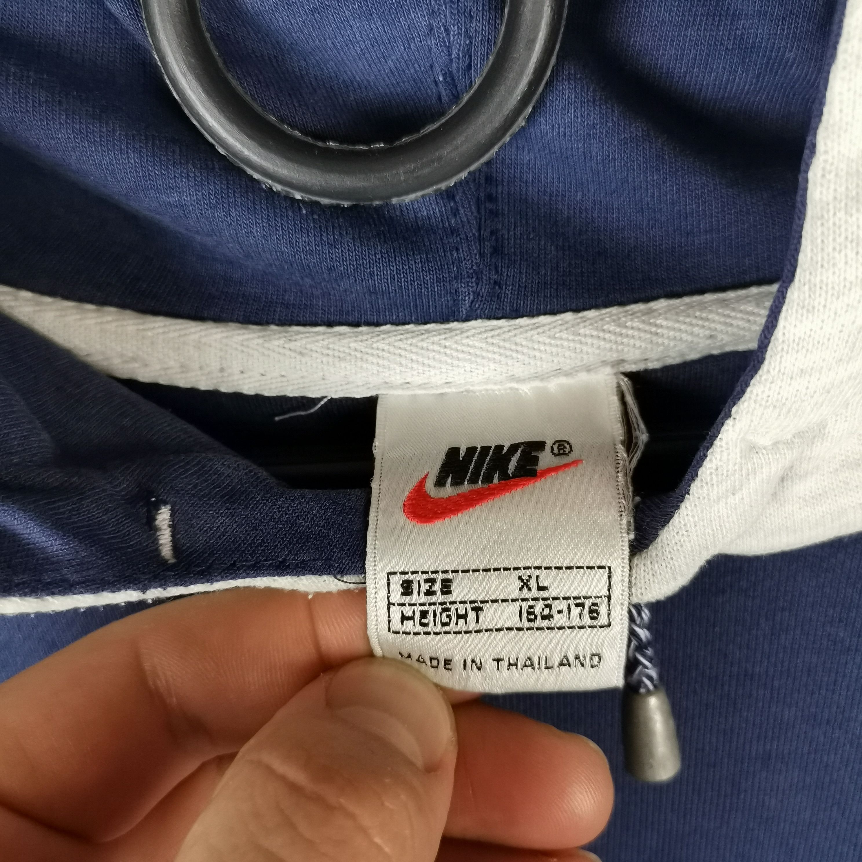Nike Nike vintage 90s big logo swoosh hoodie Size US S / EU 44-46 / 1 - 8 Thumbnail