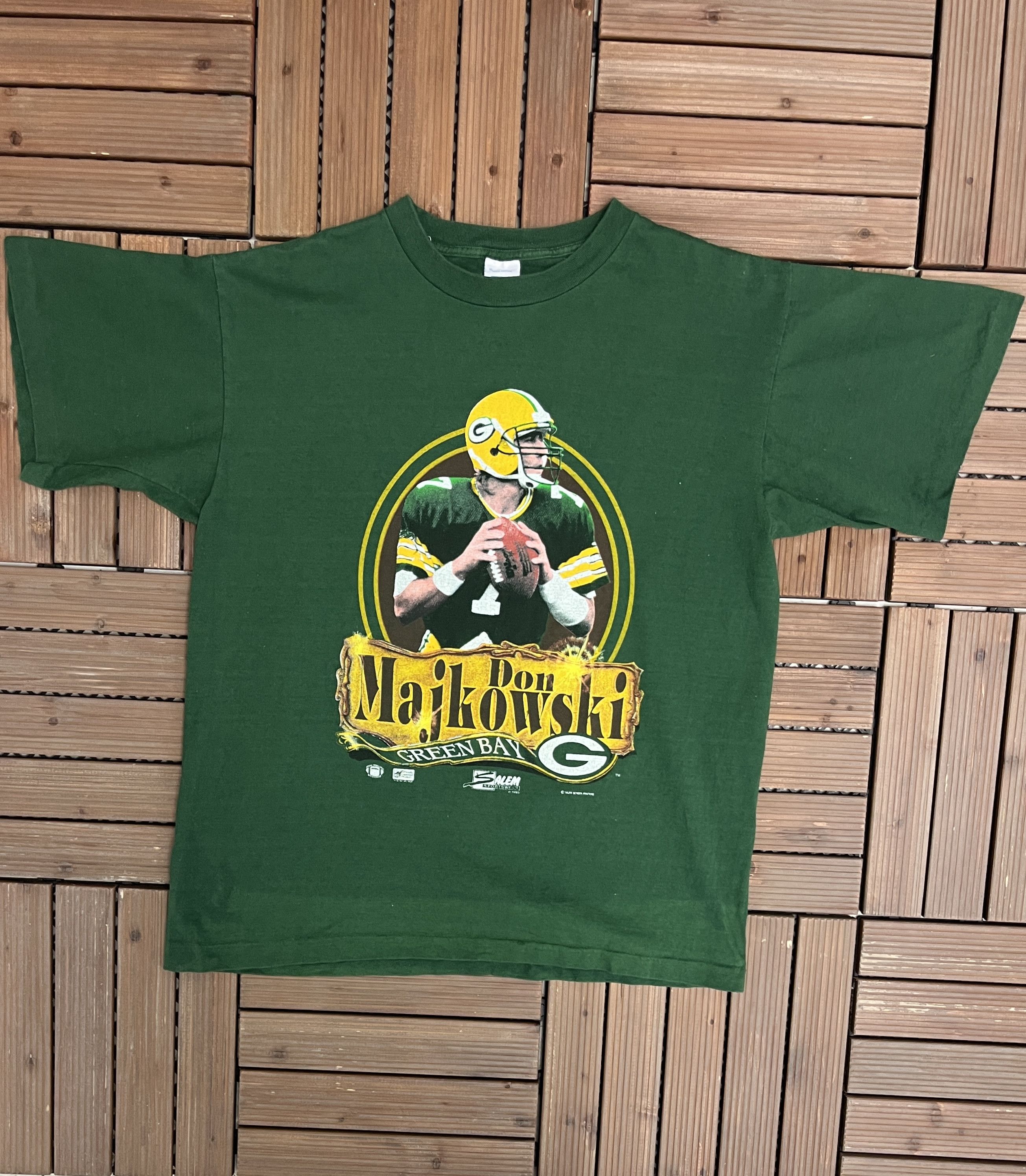 Vintage Green Bay Packers Don majkowski Salem Sportswear Football Tshi –  Stuck In The 90s Sports