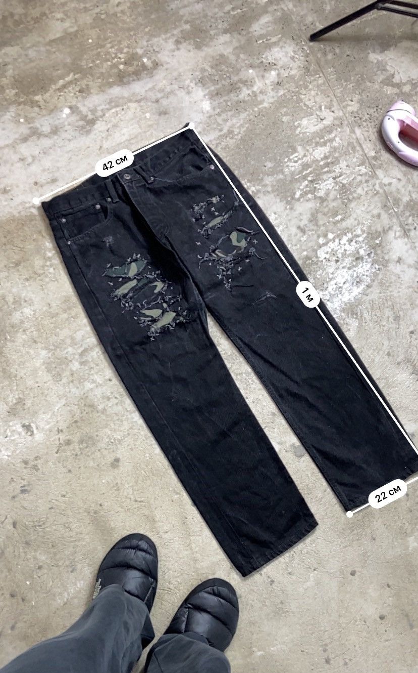 Levi's Vintage Clothing LEVIS PATCHWORK CUSTOM HANDMADE SASHIKO RARE PANTS - № 3057 Size US 32 / EU 48 - 10 Thumbnail
